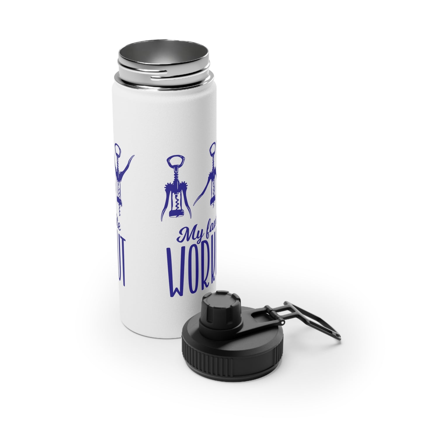 My Favourite Workout Stainless Steel Sports Water Bottle - 3 sizes