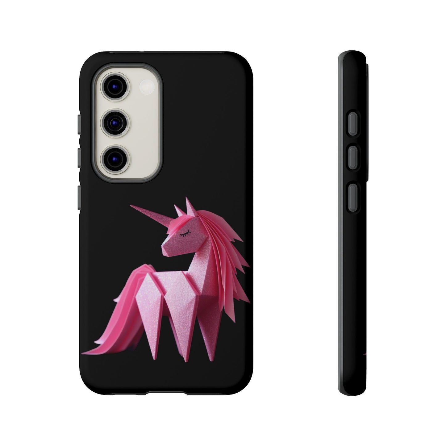 Origami Pink Unicorn Tough Cases iPhone/Google/Samsung