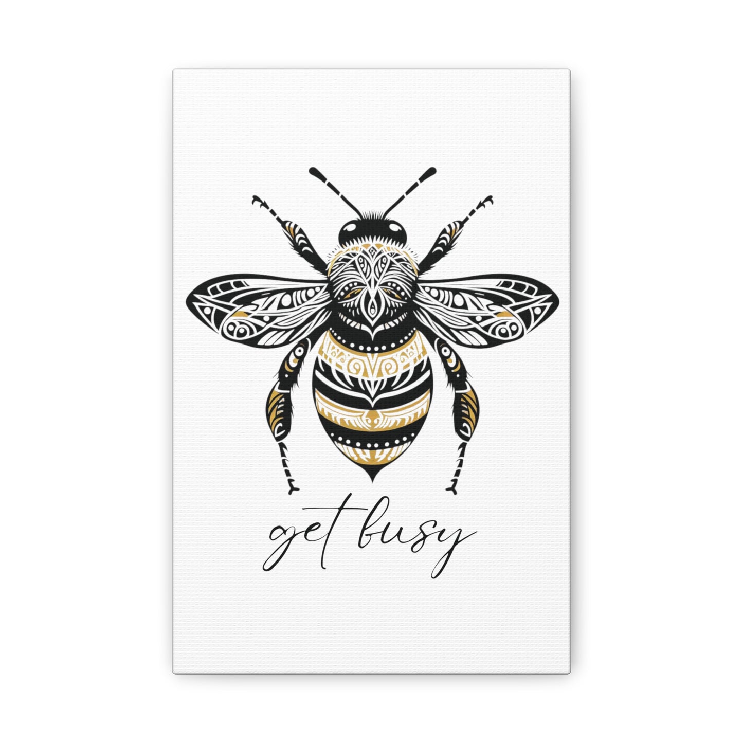 Get Busy Bee Classic Canvas - White