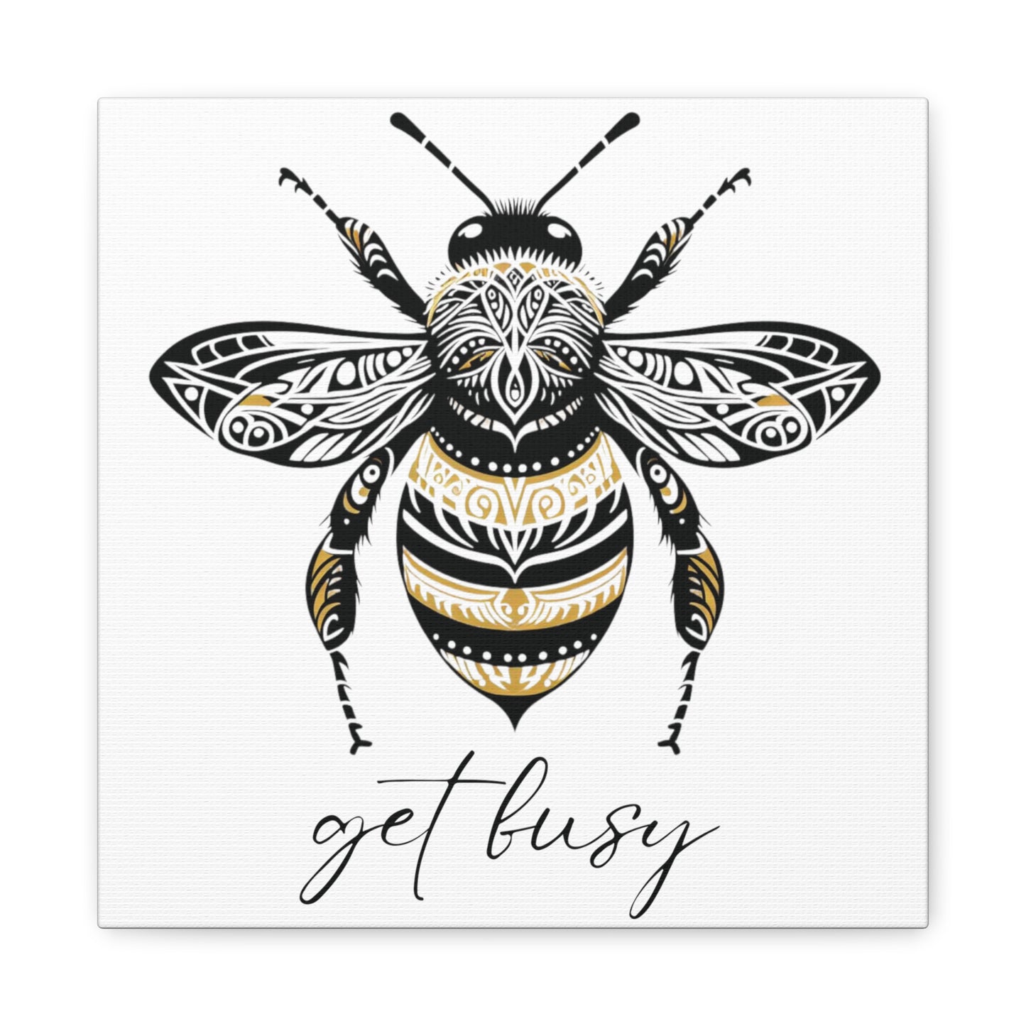 Get Busy Bee Classic Canvas - White