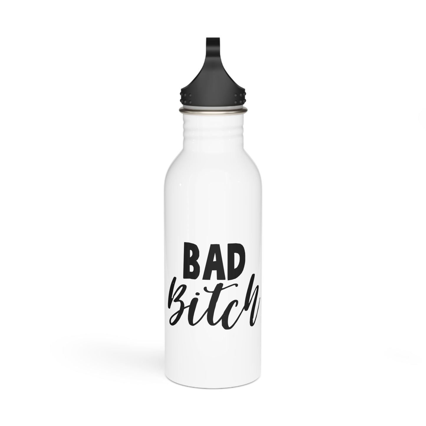 Bad Bitch Stylish Stainless Steel Water Bottle - Eco-Friendly, Durable, Perfect for On-the-Go - White