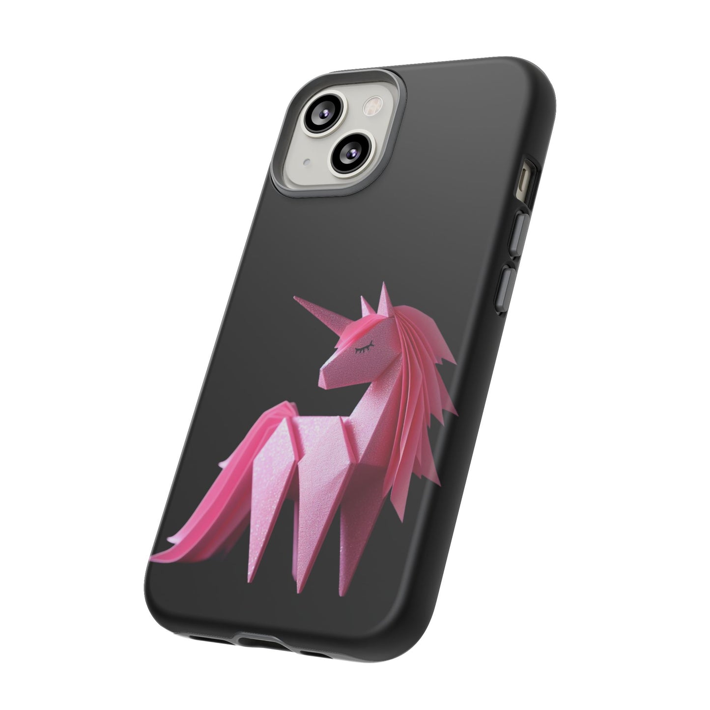 Origami Pink Unicorn Tough Cases iPhone/Google/Samsung