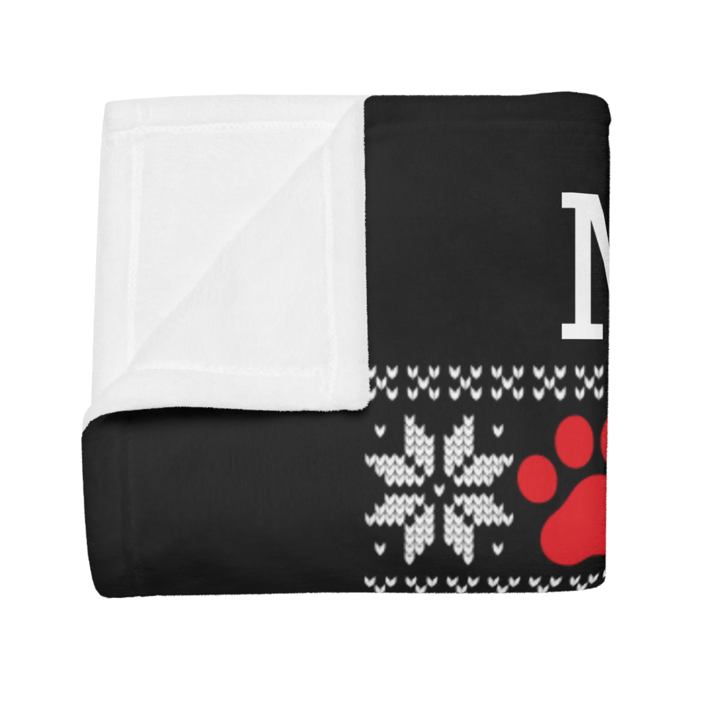 Ugly Christmas Sweater - Meowy Christmas Plush Fleece Blanket