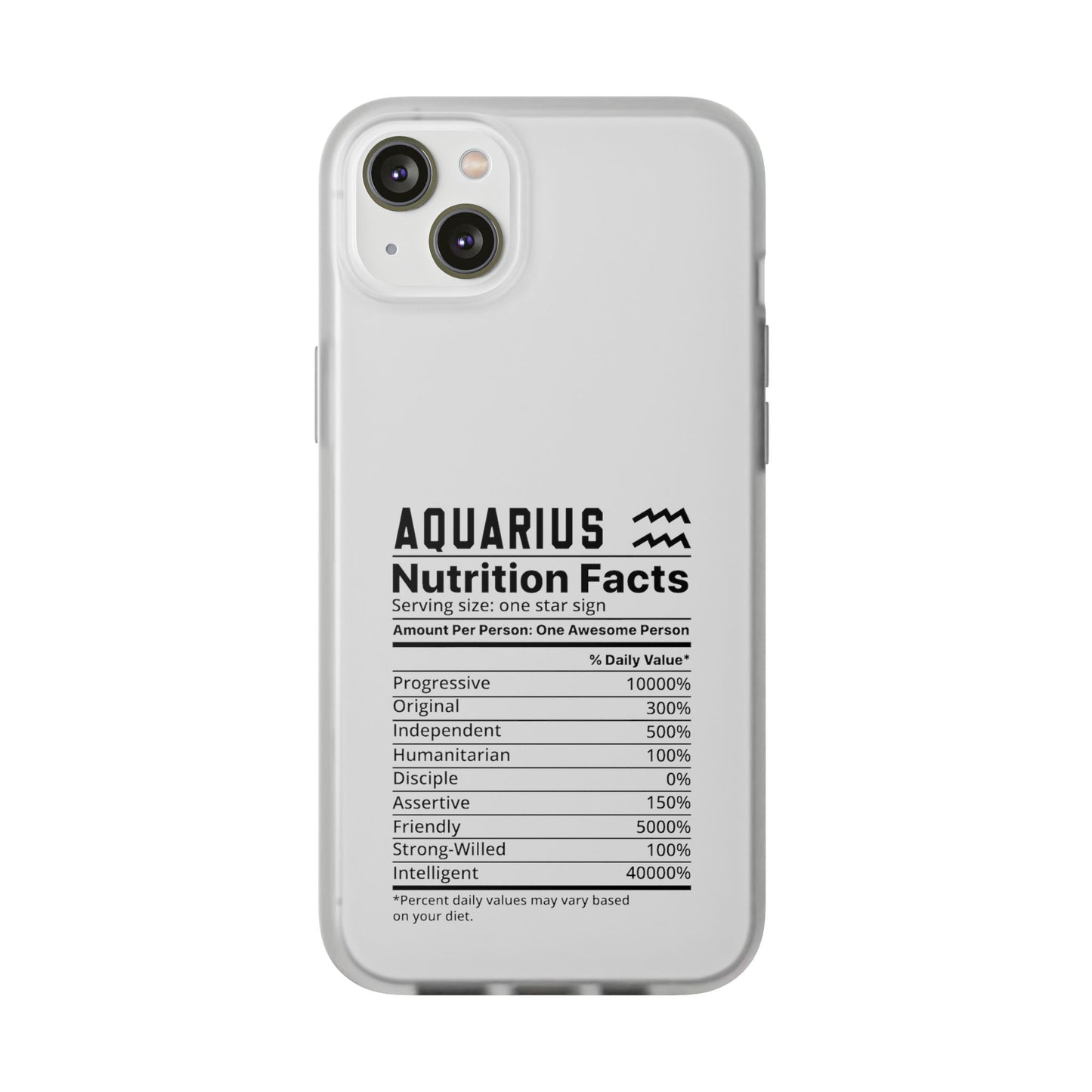 Aquarius Nutrition Flexi Cases iPhone/Samsung with Gift Wrapping Option