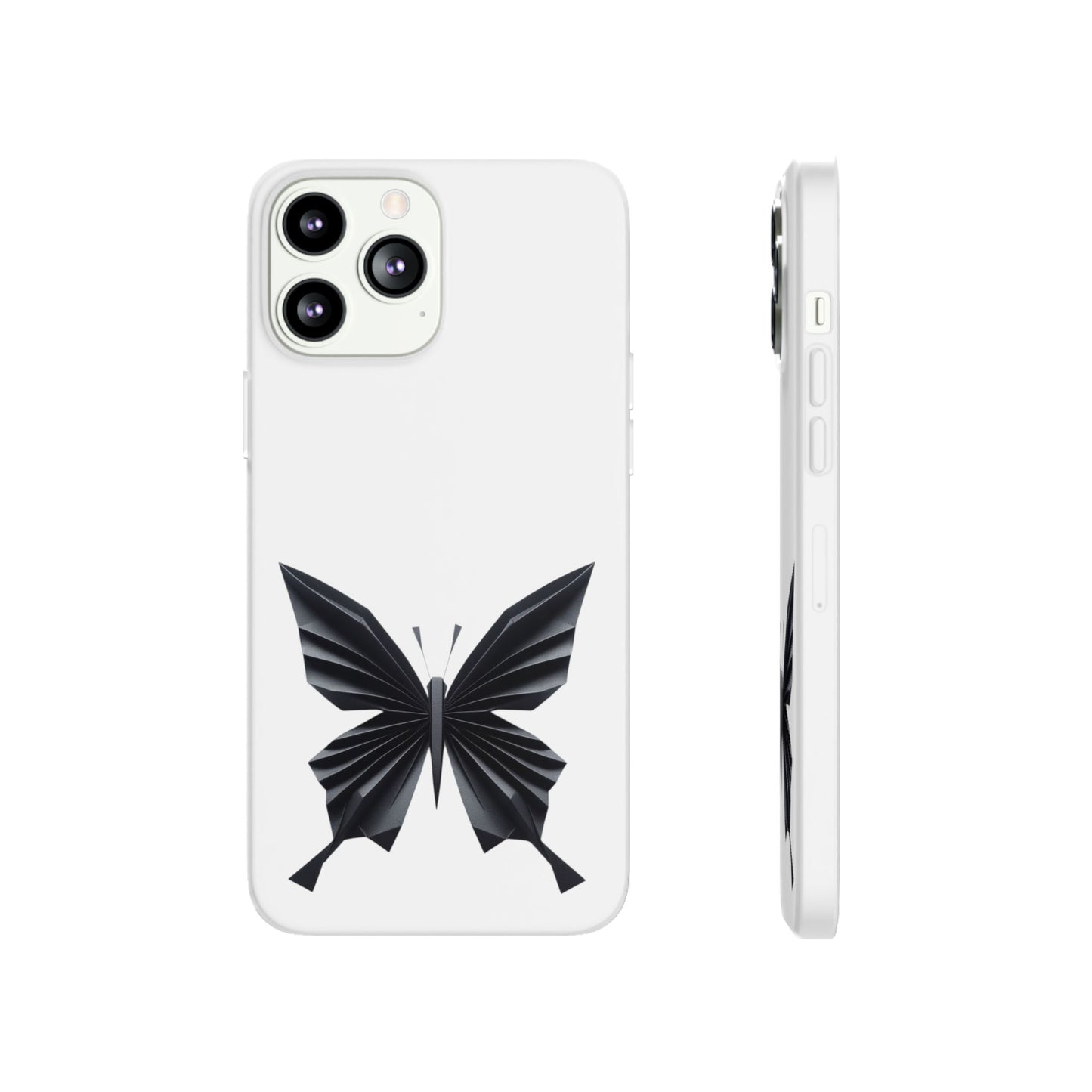 Origami Black Butterfly Flexi Cases