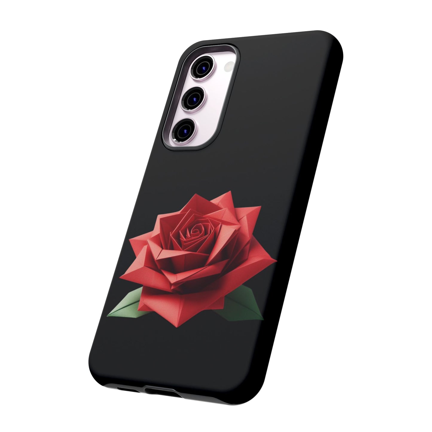 Origami Red Rose Tough Cases iPhone/Google/Samsung