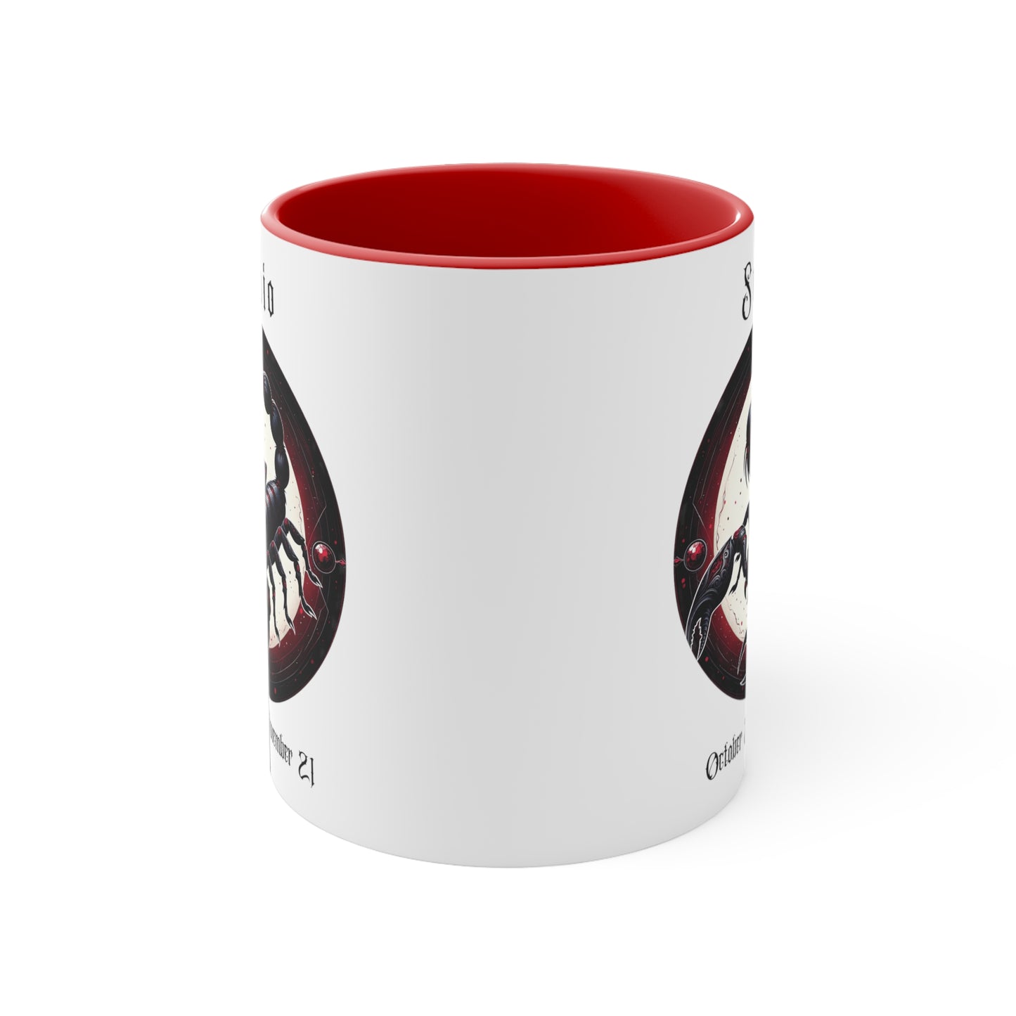 Gothic Scorpio Colorful Accent Mugs, 11oz