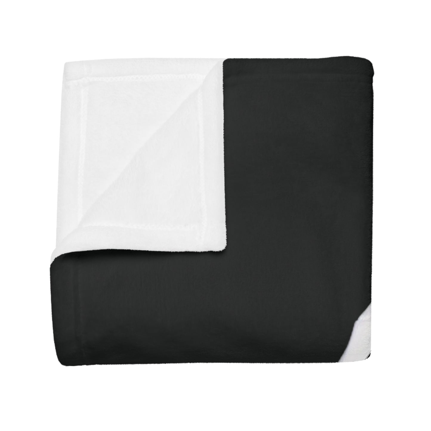 Origami Astronaut Plush Fleece Blanket - Black