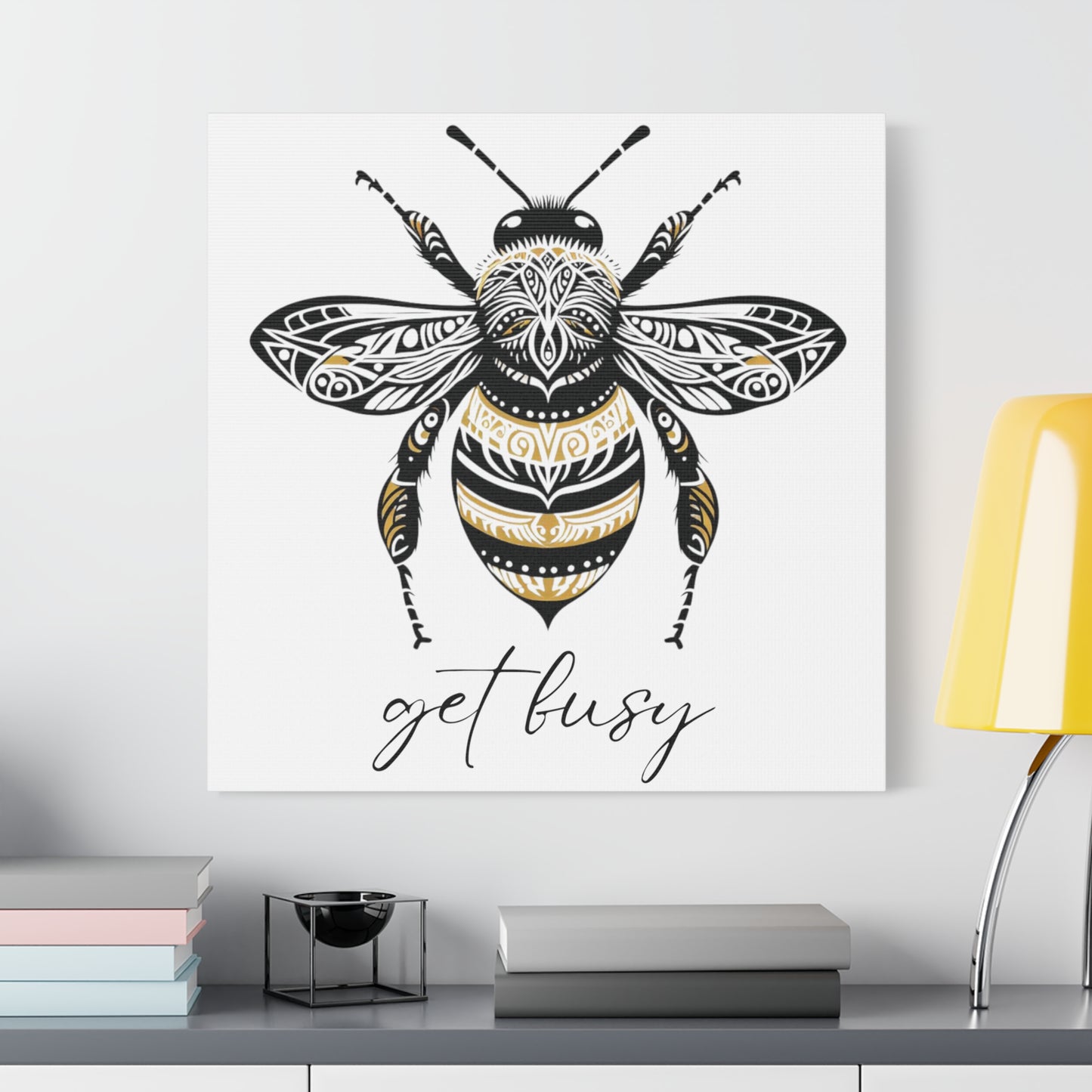 Get Busy Bee Classic Canvas - White