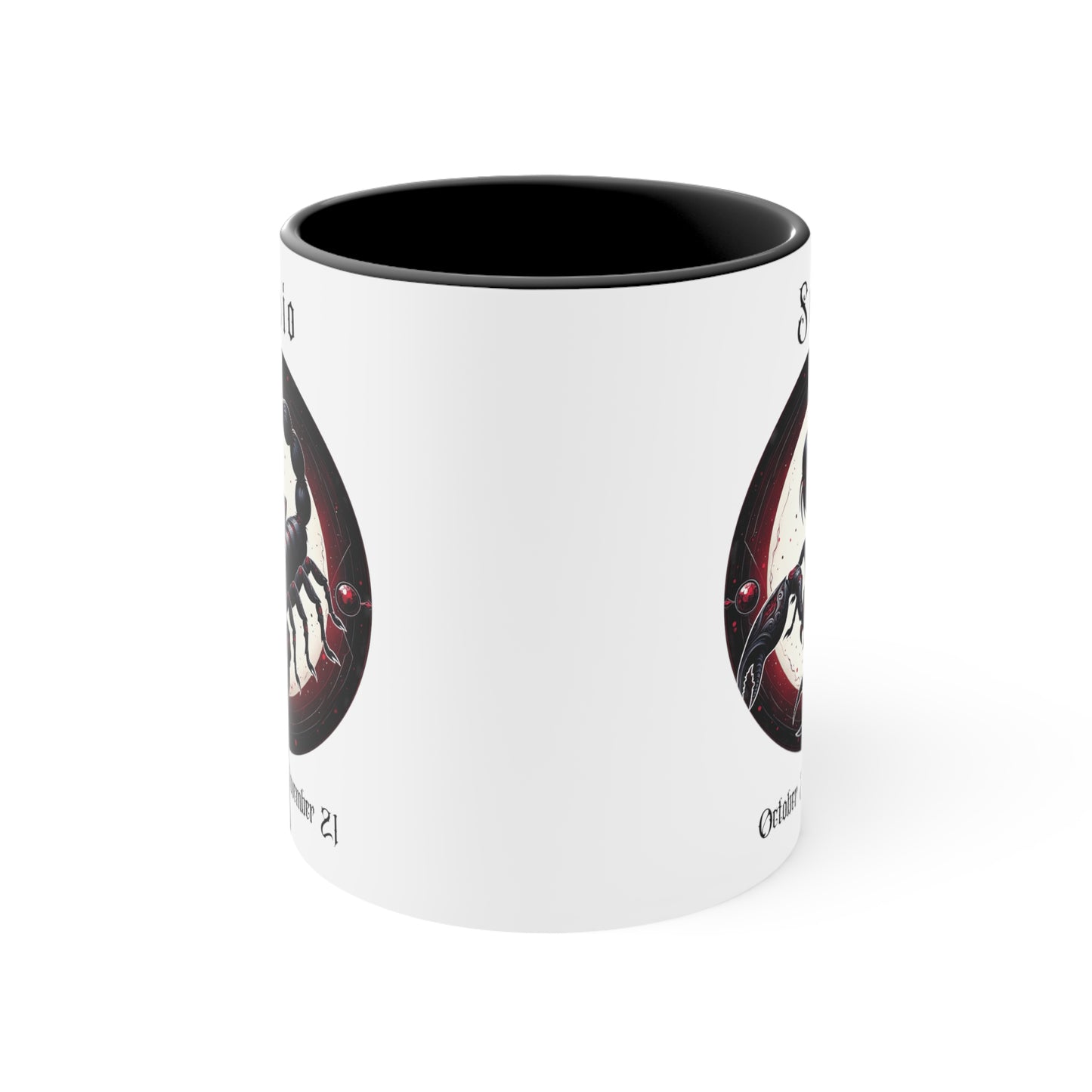 Gothic Scorpio Colorful Accent Mugs, 11oz