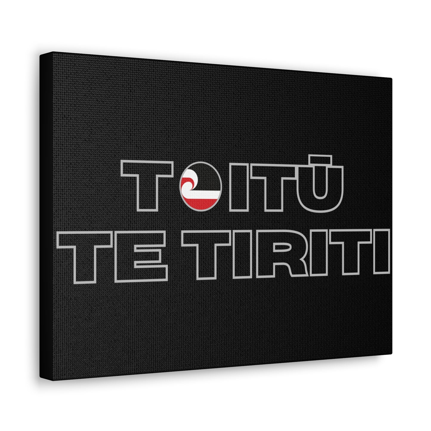 Toitū Te Tiriti Classic Canvas - Black