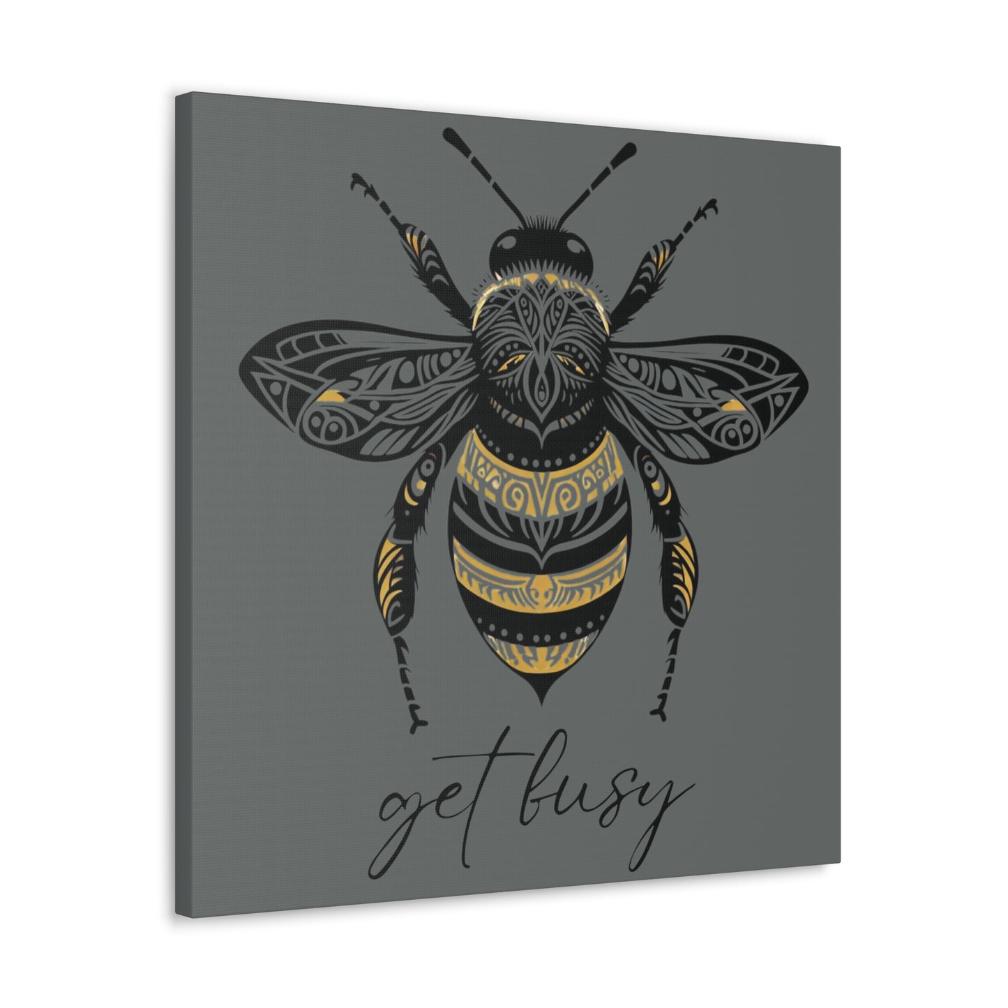 Get Busy Bee Classic Canvas - Grey