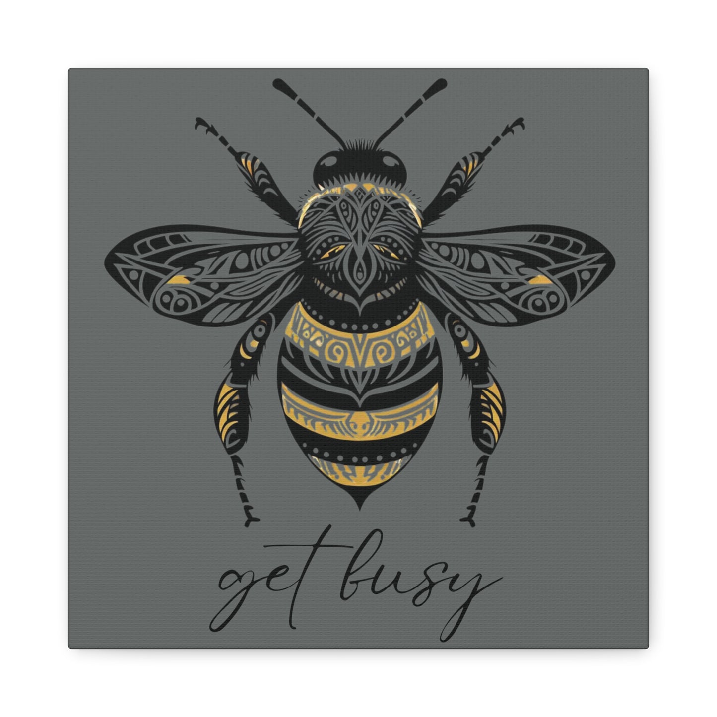 Get Busy Bee Classic Canvas - Grey