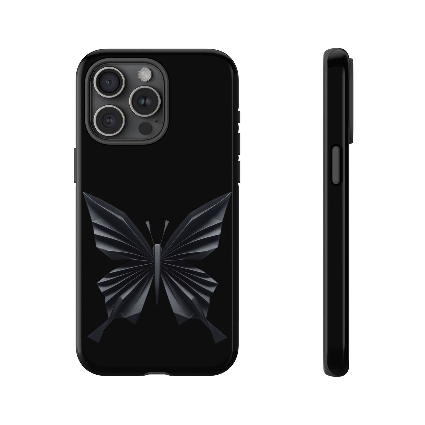 Origami Black Butterfly Tough Cases iPhone/Google/Samsung