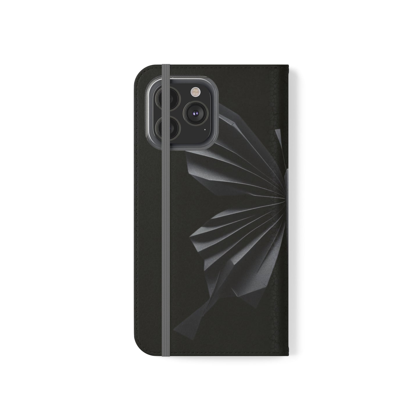 Origami Black Butterfly Flip Cases iPhone/Samsung