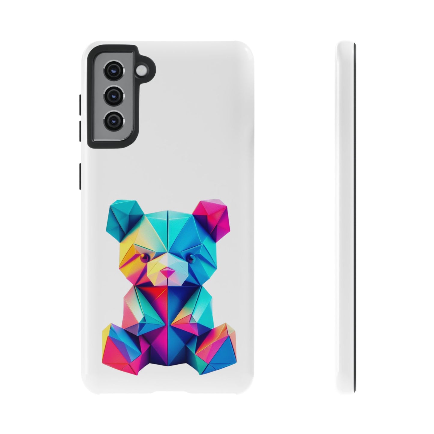 Origami Neon Teddy Tough Cases iPhone/Google/Samsung