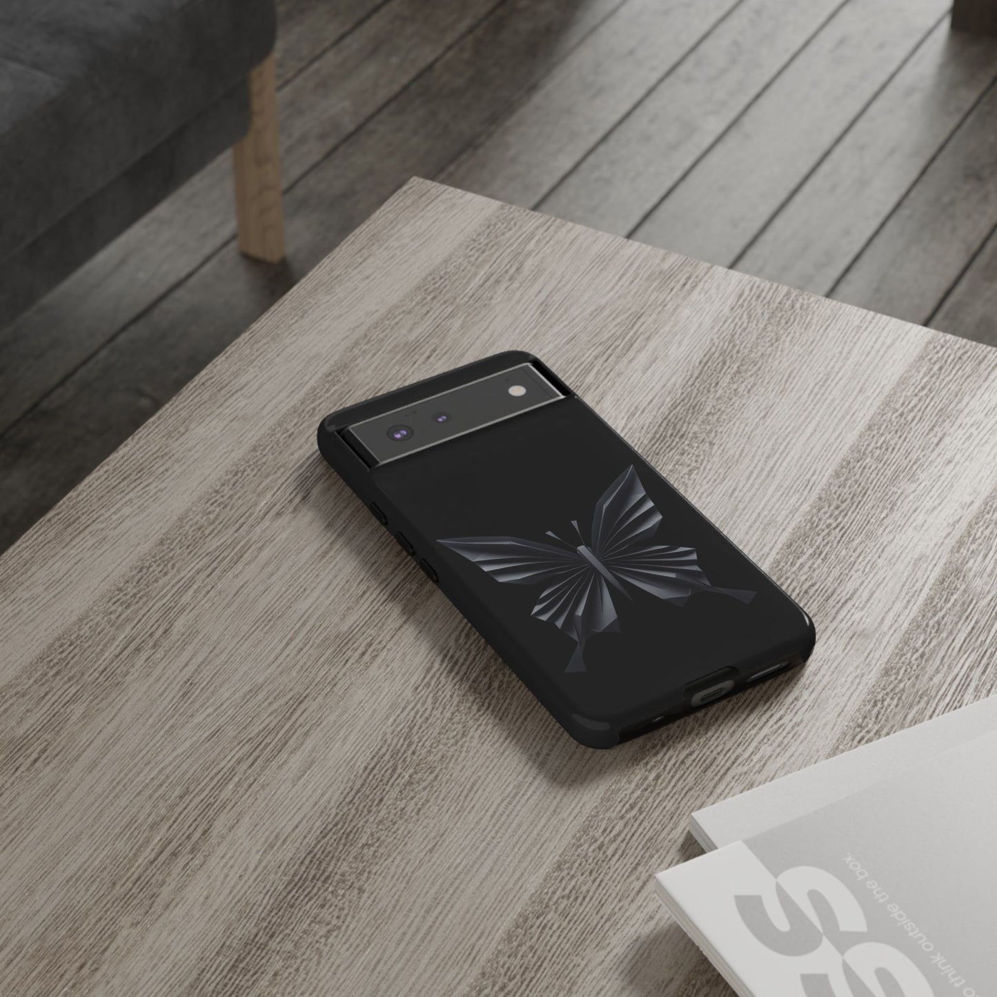 Origami Black Butterfly Tough Cases iPhone/Google/Samsung