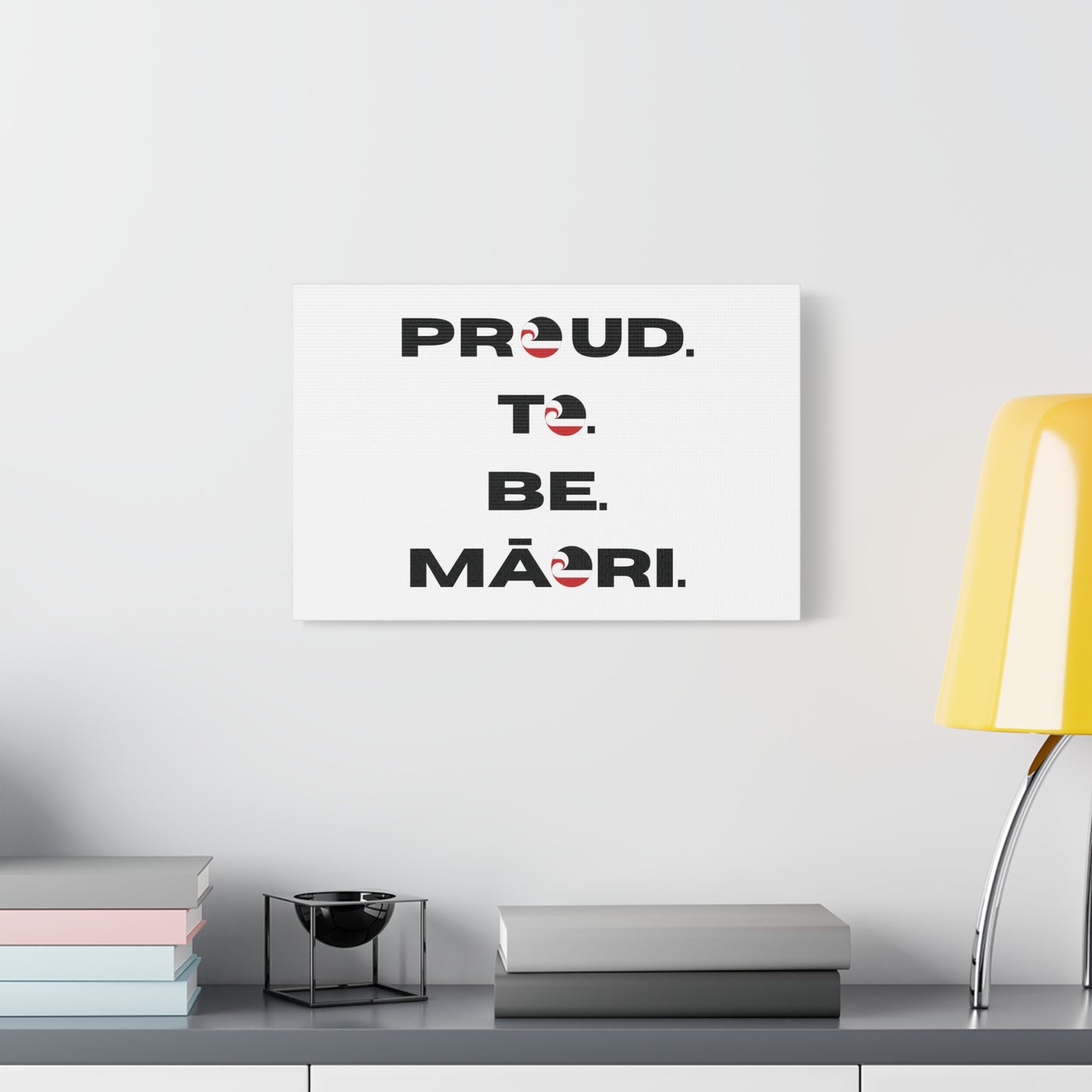 Proud. To. Be. Māori. Classic Canvas - White