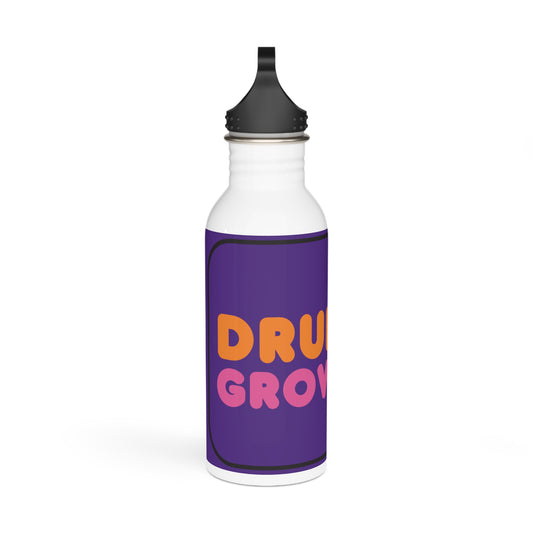 Drunken Grownups Stylish Stainless Steel Water Bottle - Eco-Friendly, Durable, Perfect for On-the-Go - Purple