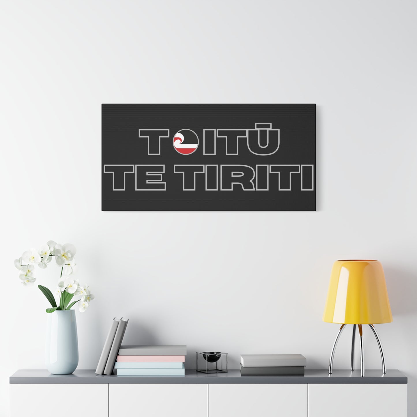 Toitū Te Tiriti Classic Canvas - Black