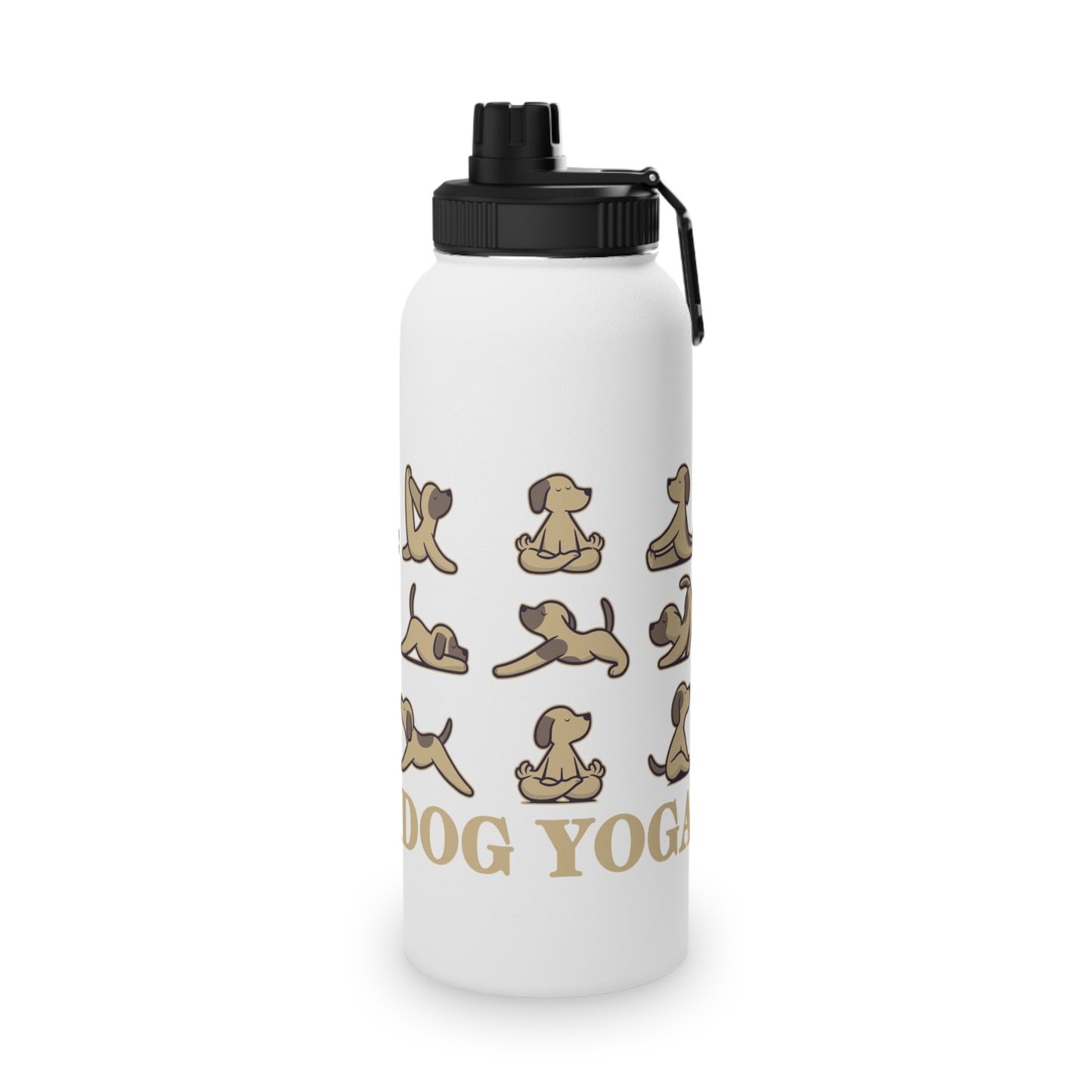 Dog Yoga Stainless Steel Water Bottle - # Sizes