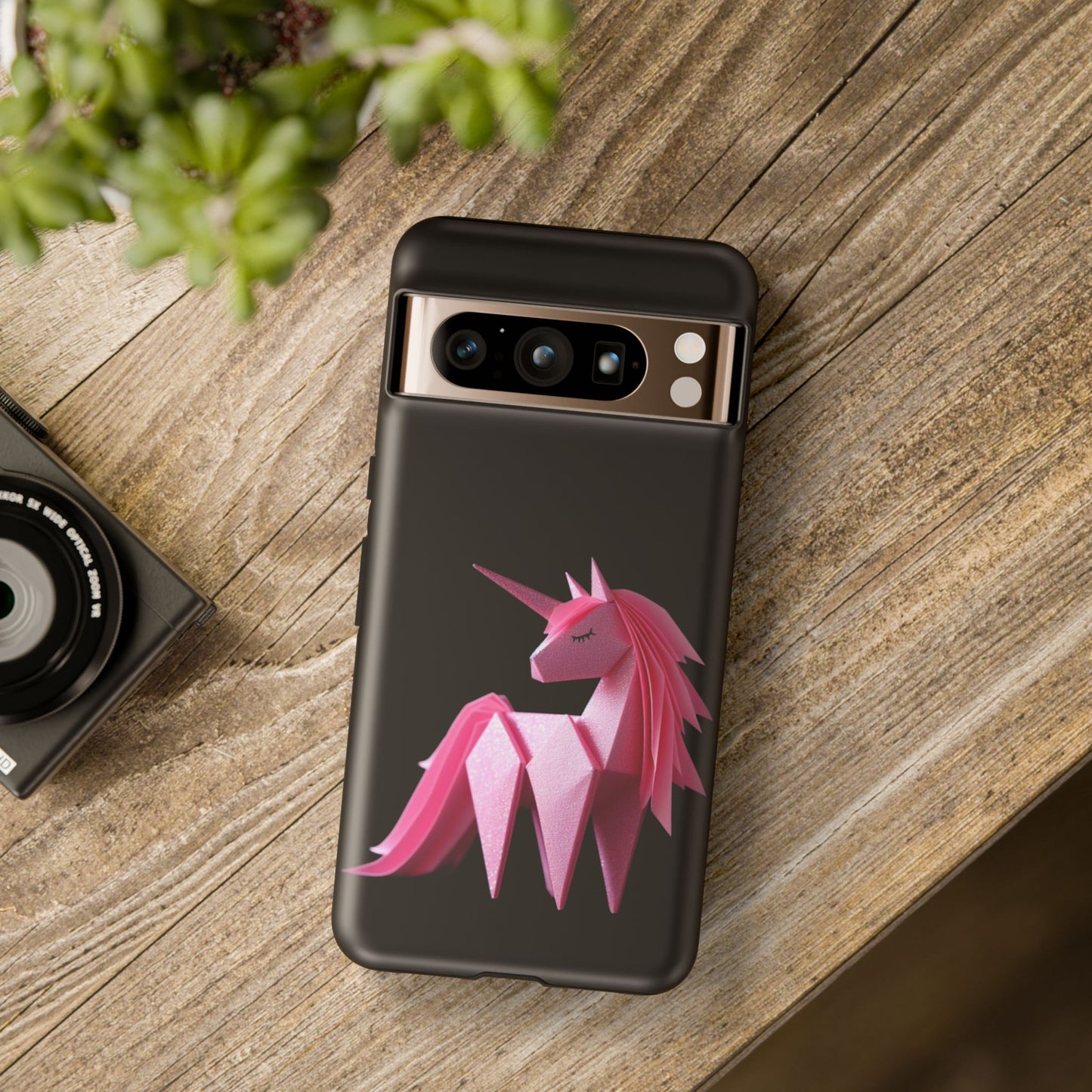 Origami Pink Unicorn Tough Cases iPhone/Google/Samsung