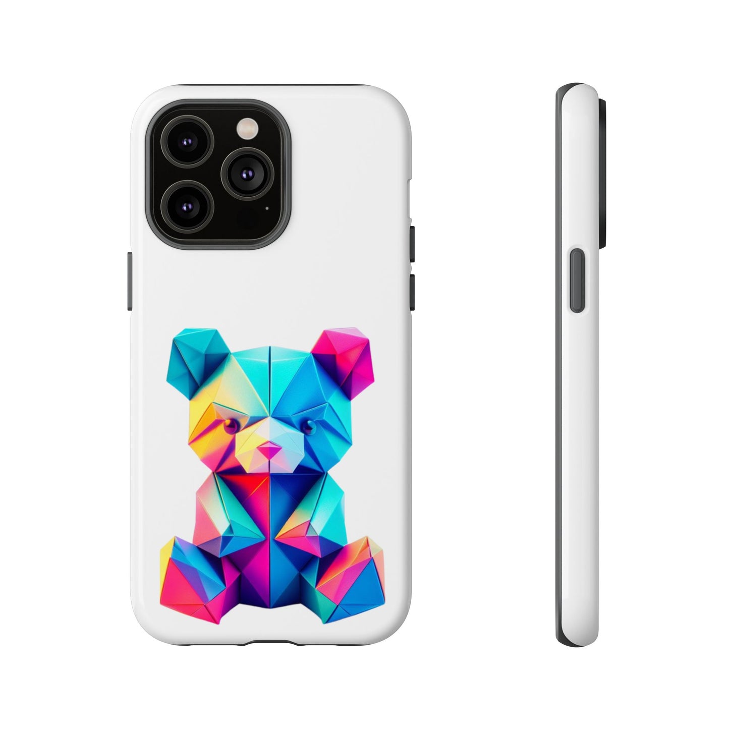 Origami Neon Teddy Tough Cases iPhone/Google/Samsung