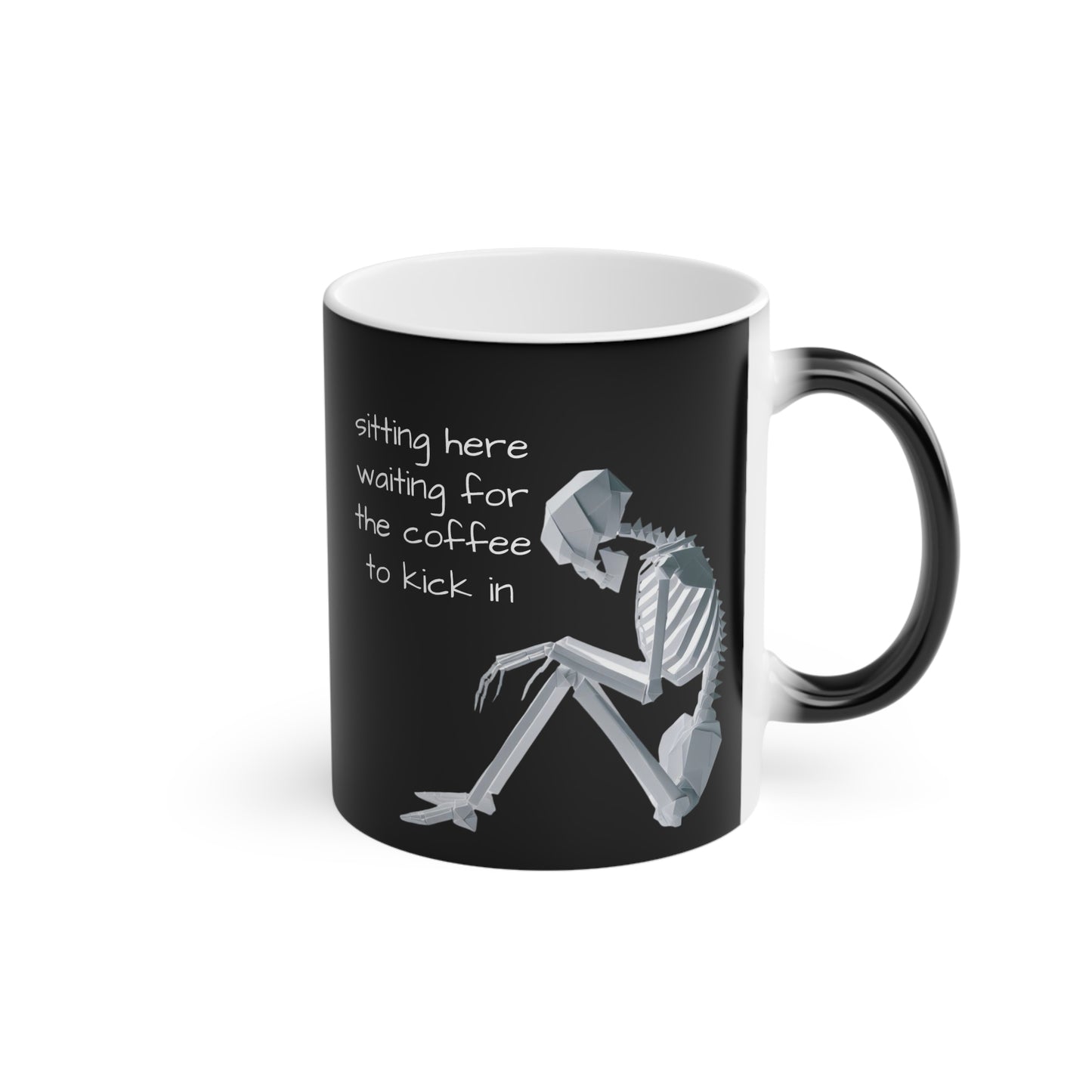 Origami Skeleton Magic Mug