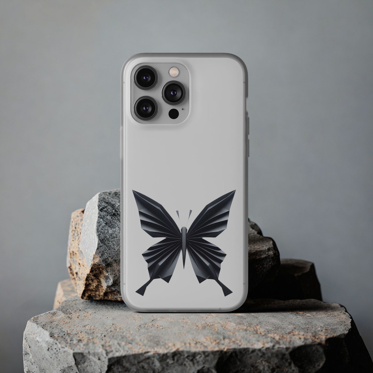 Origami Black Butterfly Flexi Cases