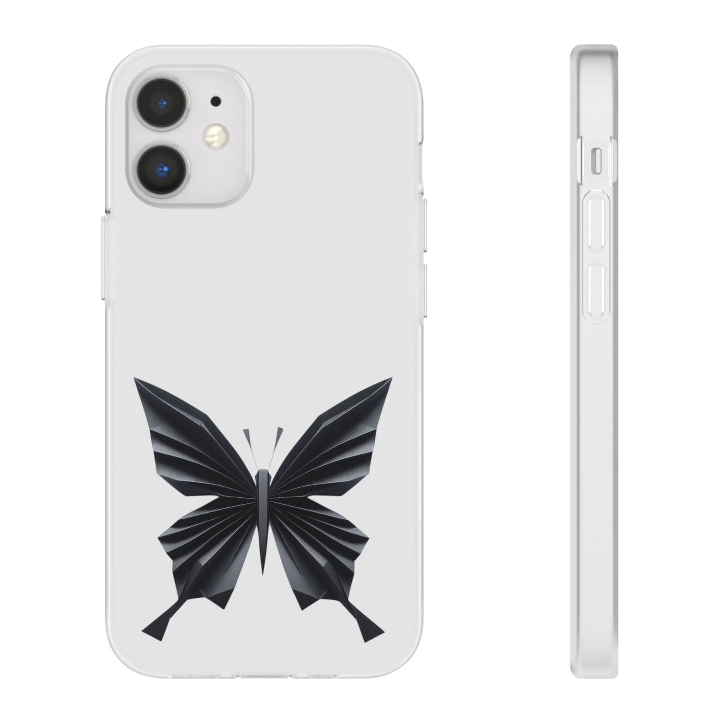 Origami Black Butterfly Flexi Cases