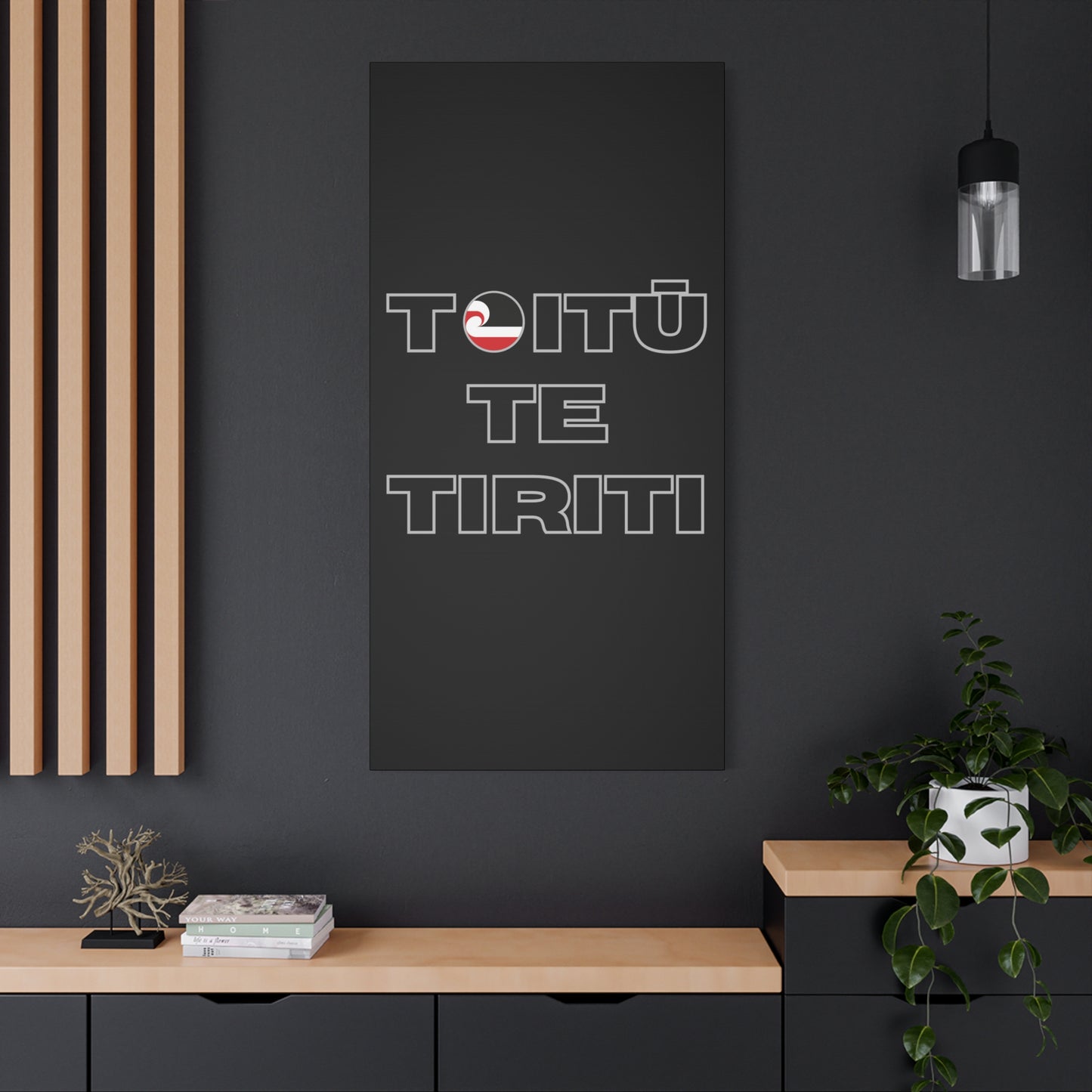 Toitū Te Tiriti Classic Canvas - Black