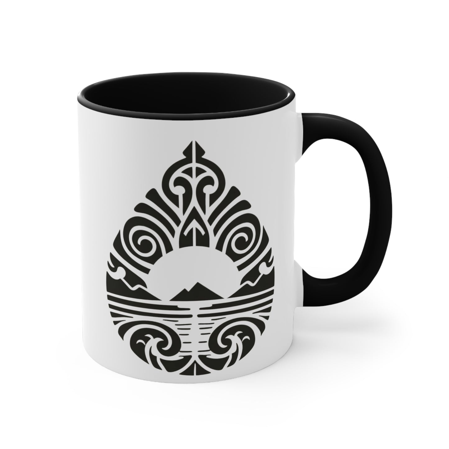 Teardrop Mountain Colorful Accent Mugs, 11oz (330 ml)