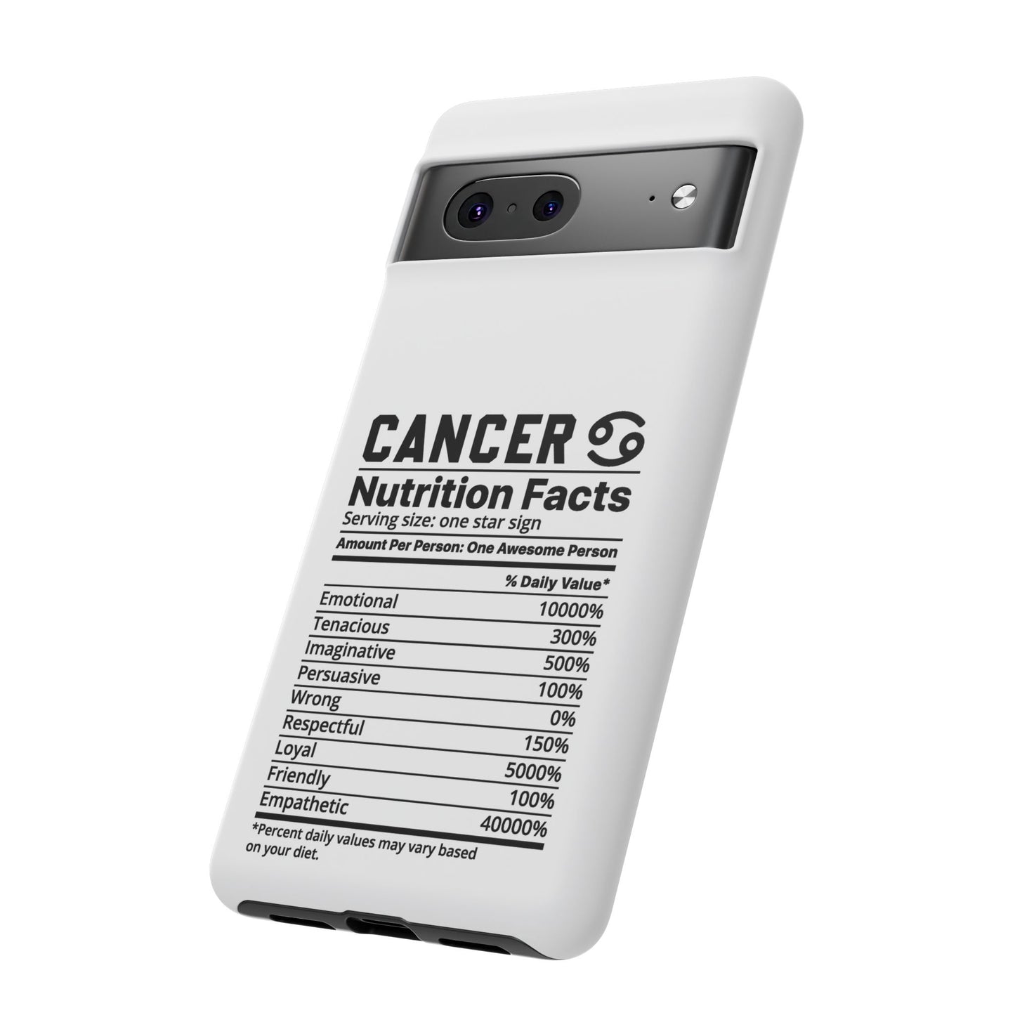 Cancer Nutrition Tough Cases - iPhone/Google/Samsung