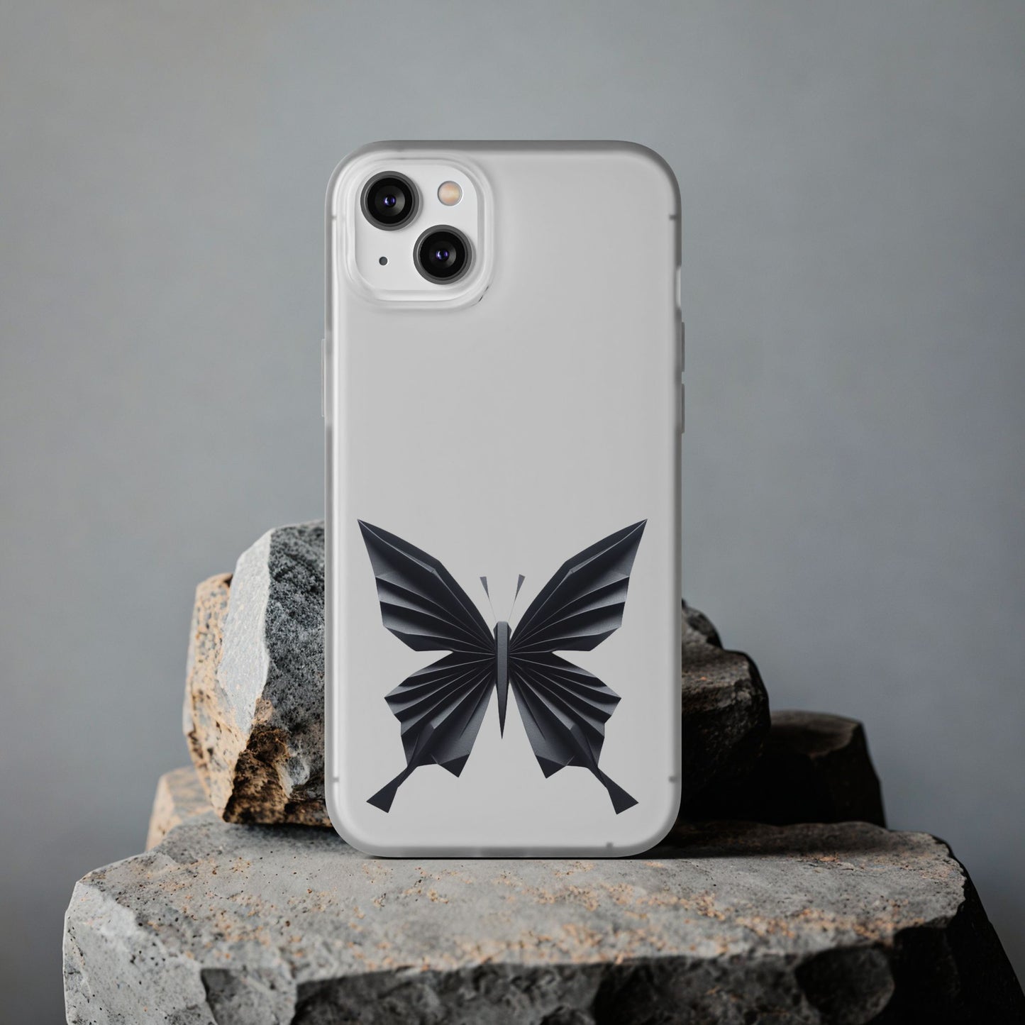 Origami Black Butterfly Flexi Cases