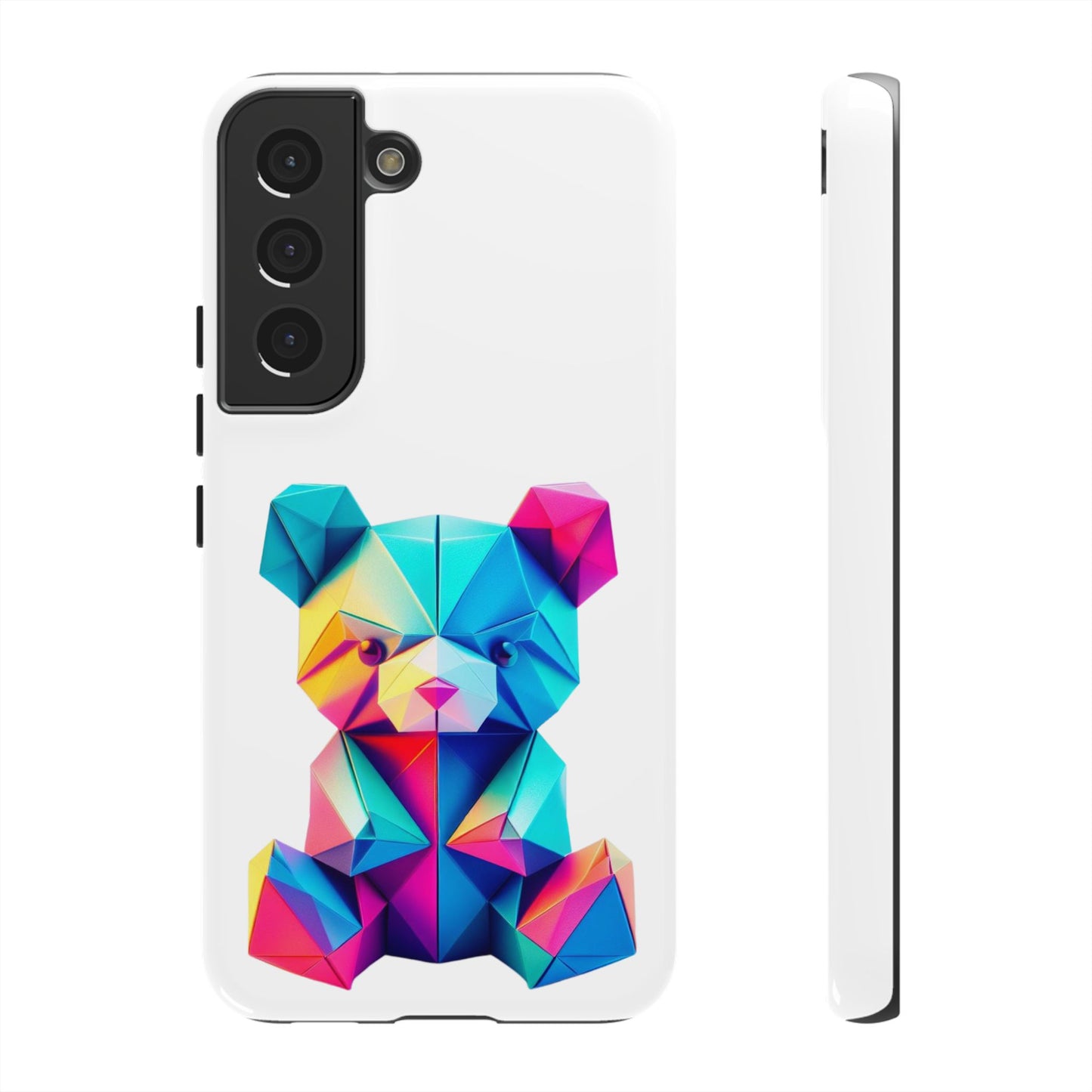 Origami Neon Teddy Tough Cases iPhone/Google/Samsung