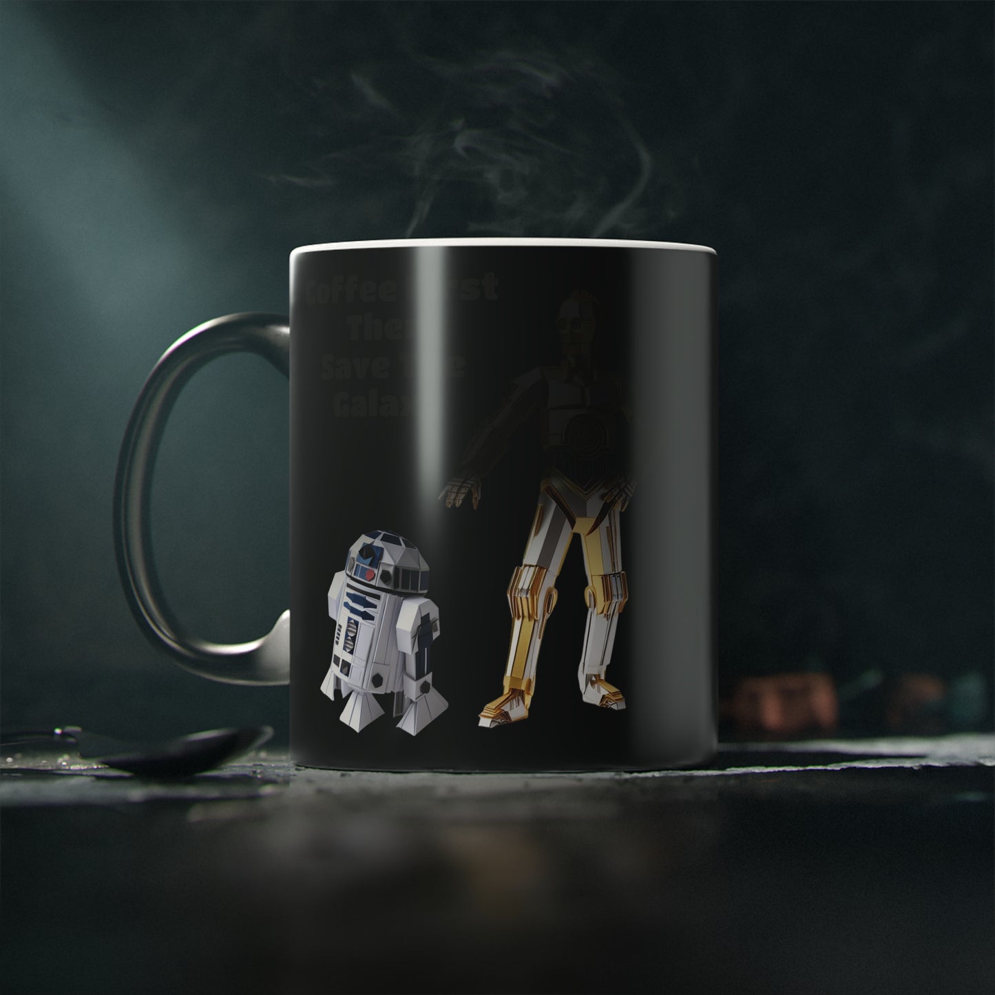 Origami C3PO & R2D2 Magic Mug