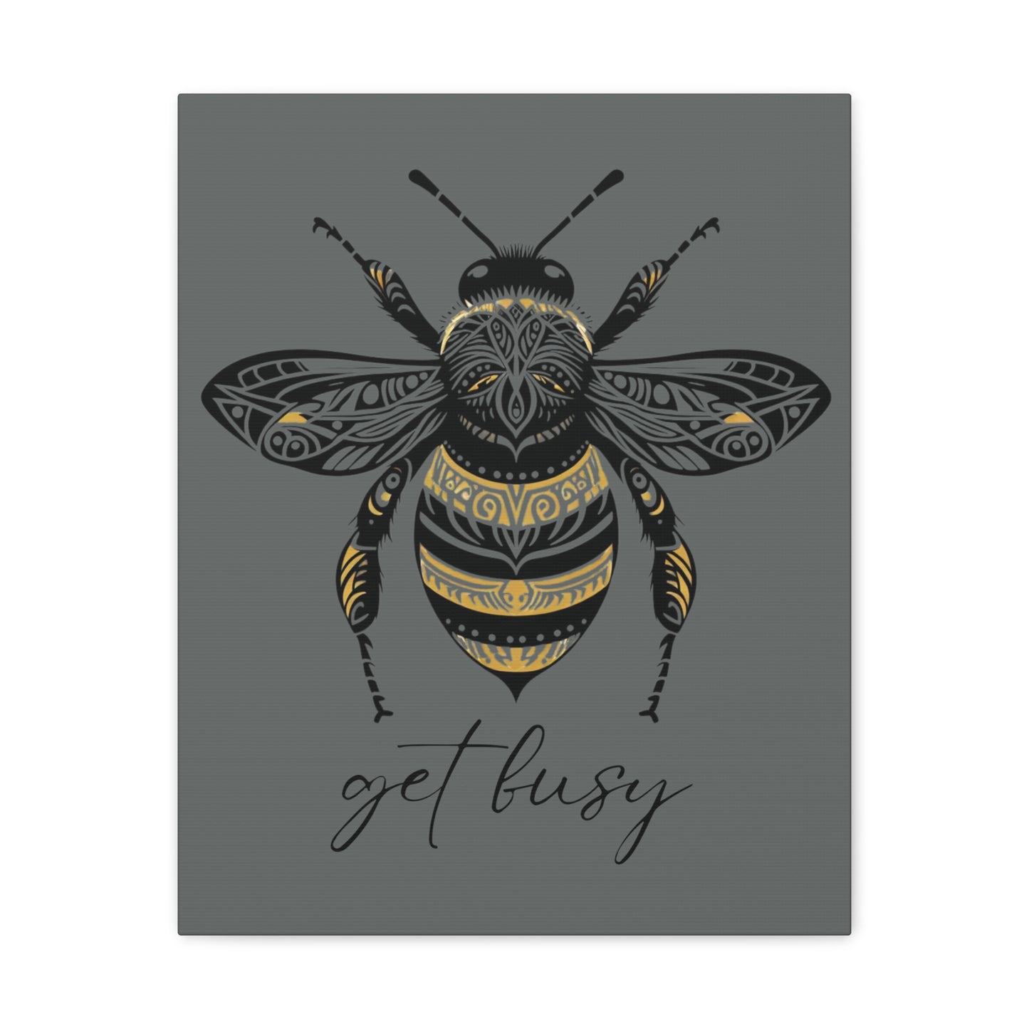 Get Busy Bee Classic Canvas - Grey