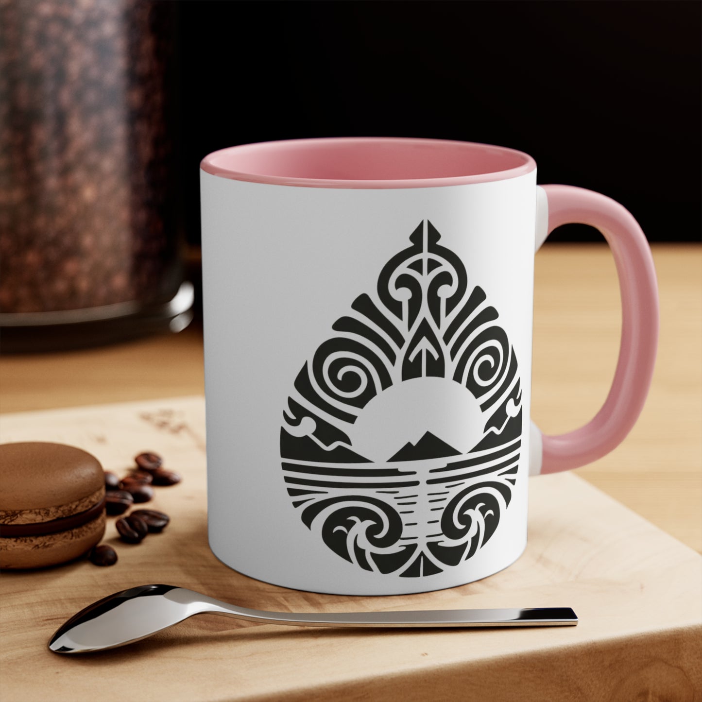 Teardrop Mountain Colorful Accent Mugs, 11oz (330 ml)