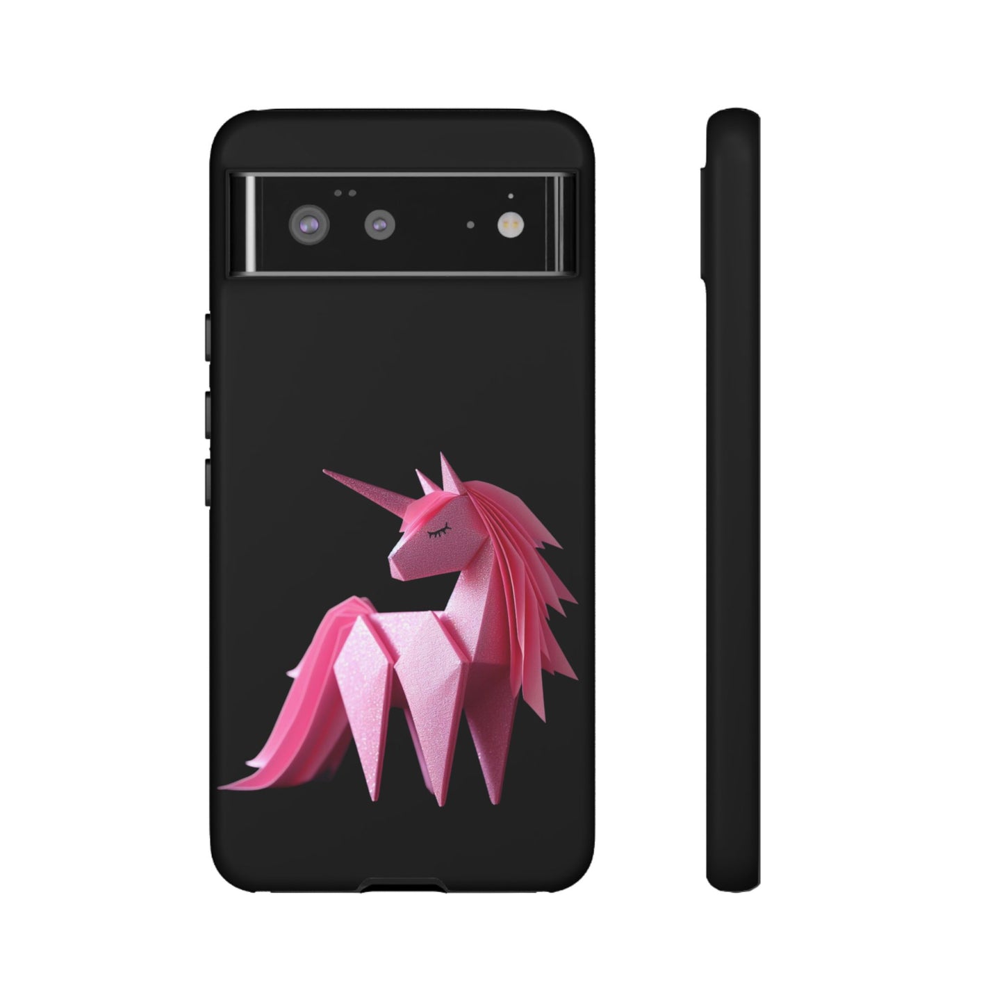 Origami Pink Unicorn Tough Cases iPhone/Google/Samsung