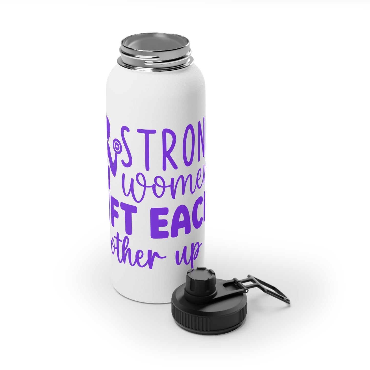 Strong Women Lift Each Other Up Stainless Steel Sports Water Bottle - 3 sizes