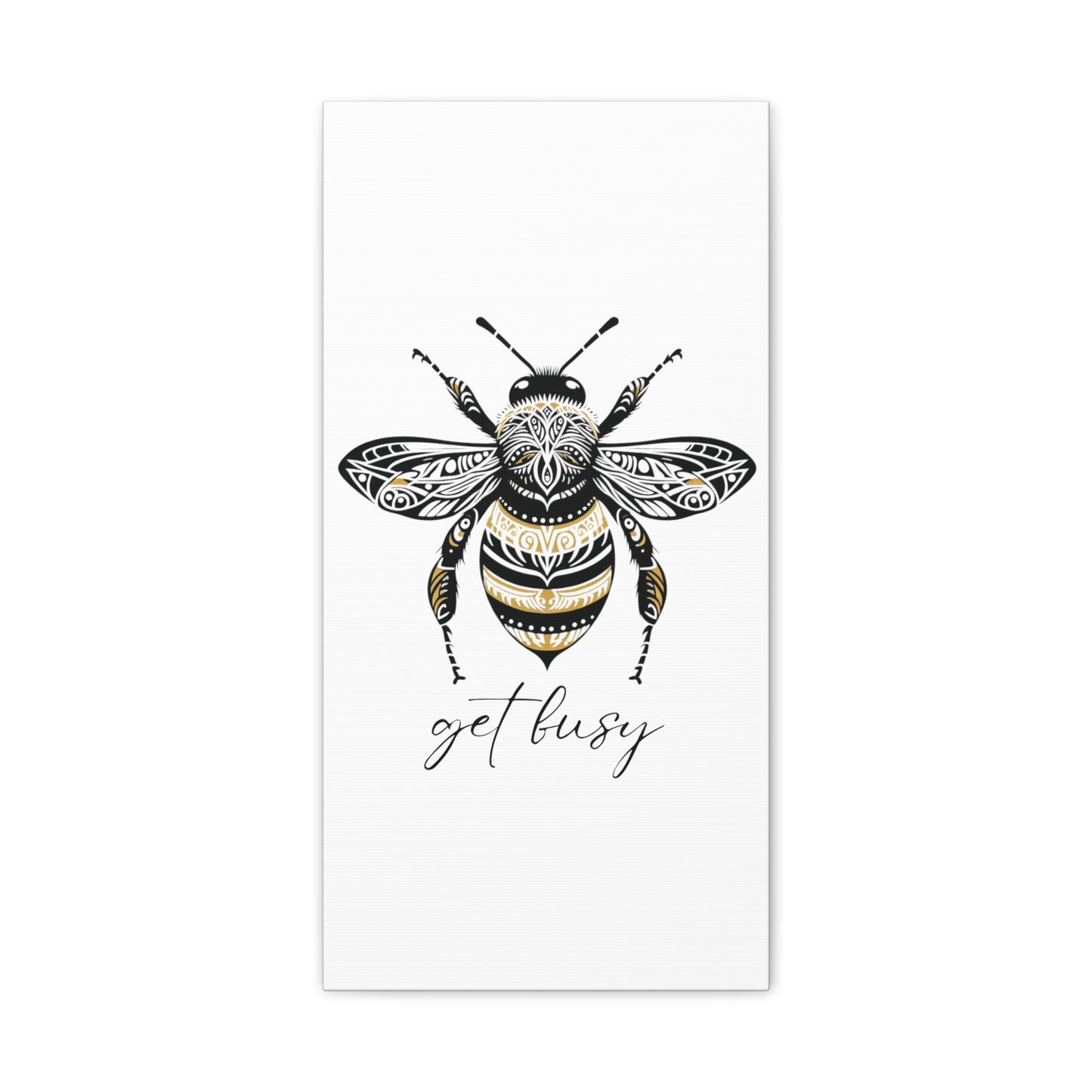 Get Busy Bee Classic Canvas - White