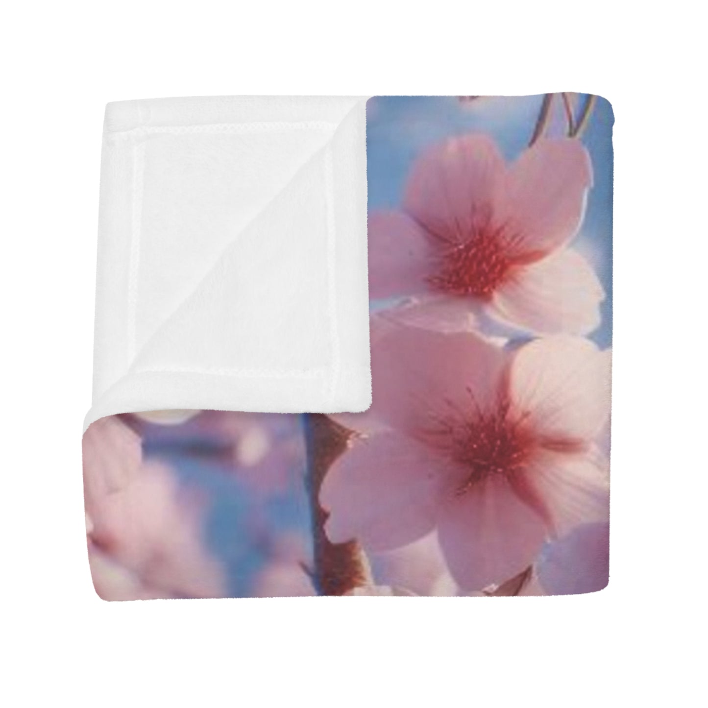 Cherry Blossom #1 Plush Fleece Blanket