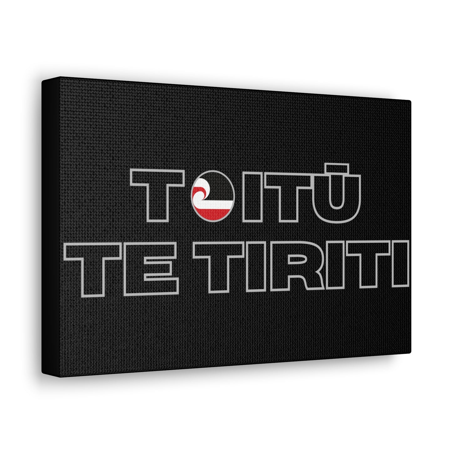 Toitū Te Tiriti Classic Canvas - Black