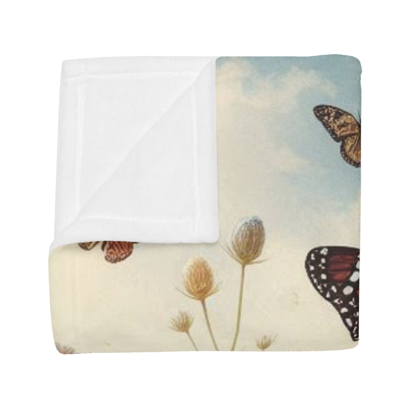 Wild Flowers #2 Plush Fleece Blanket