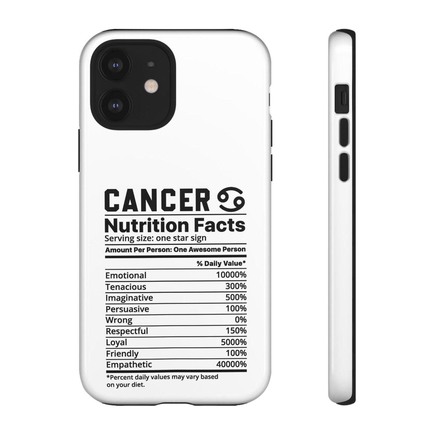 Cancer Nutrition Tough Cases - iPhone/Google/Samsung