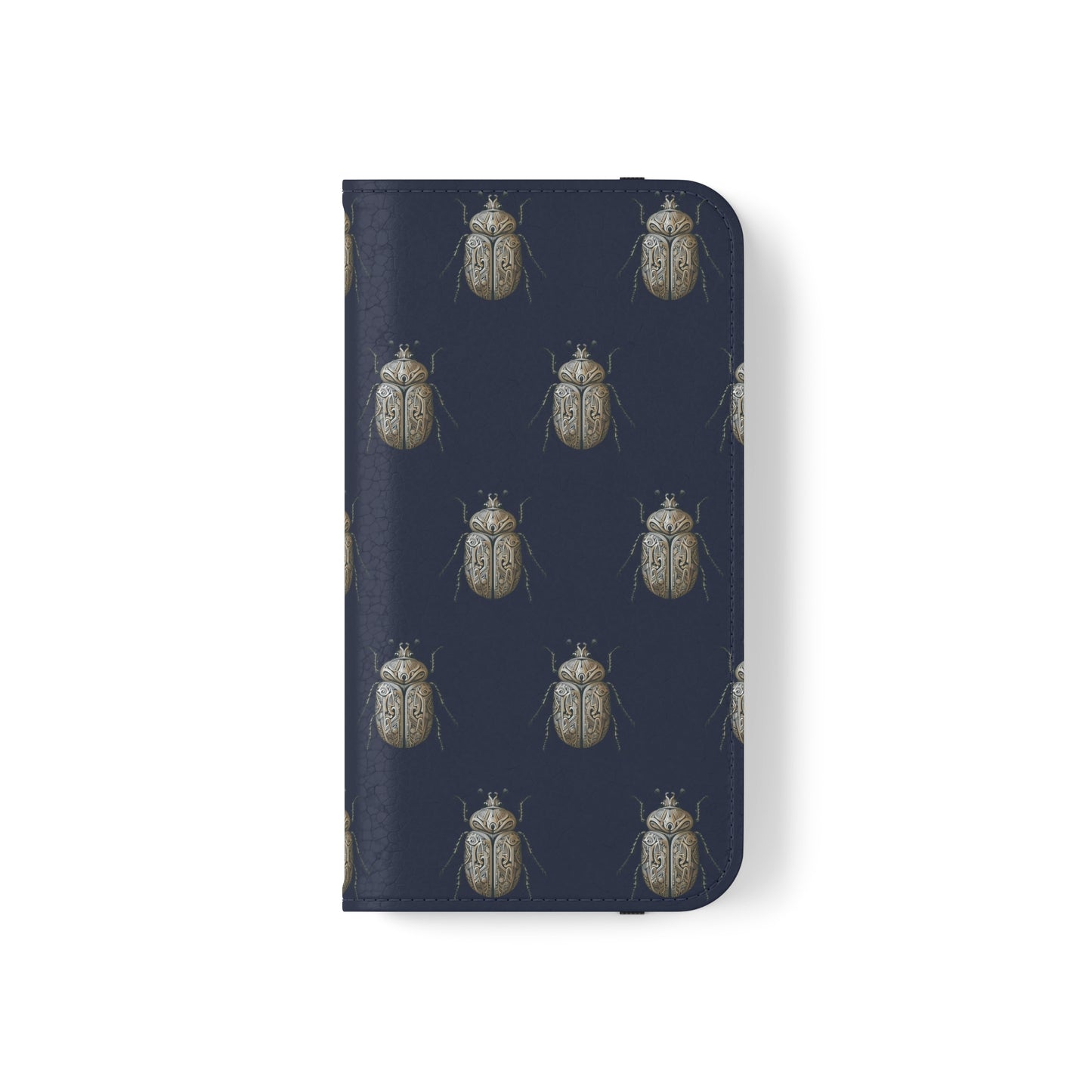 Carved Beetle Flip Cases for iPhone/Samsung - navy