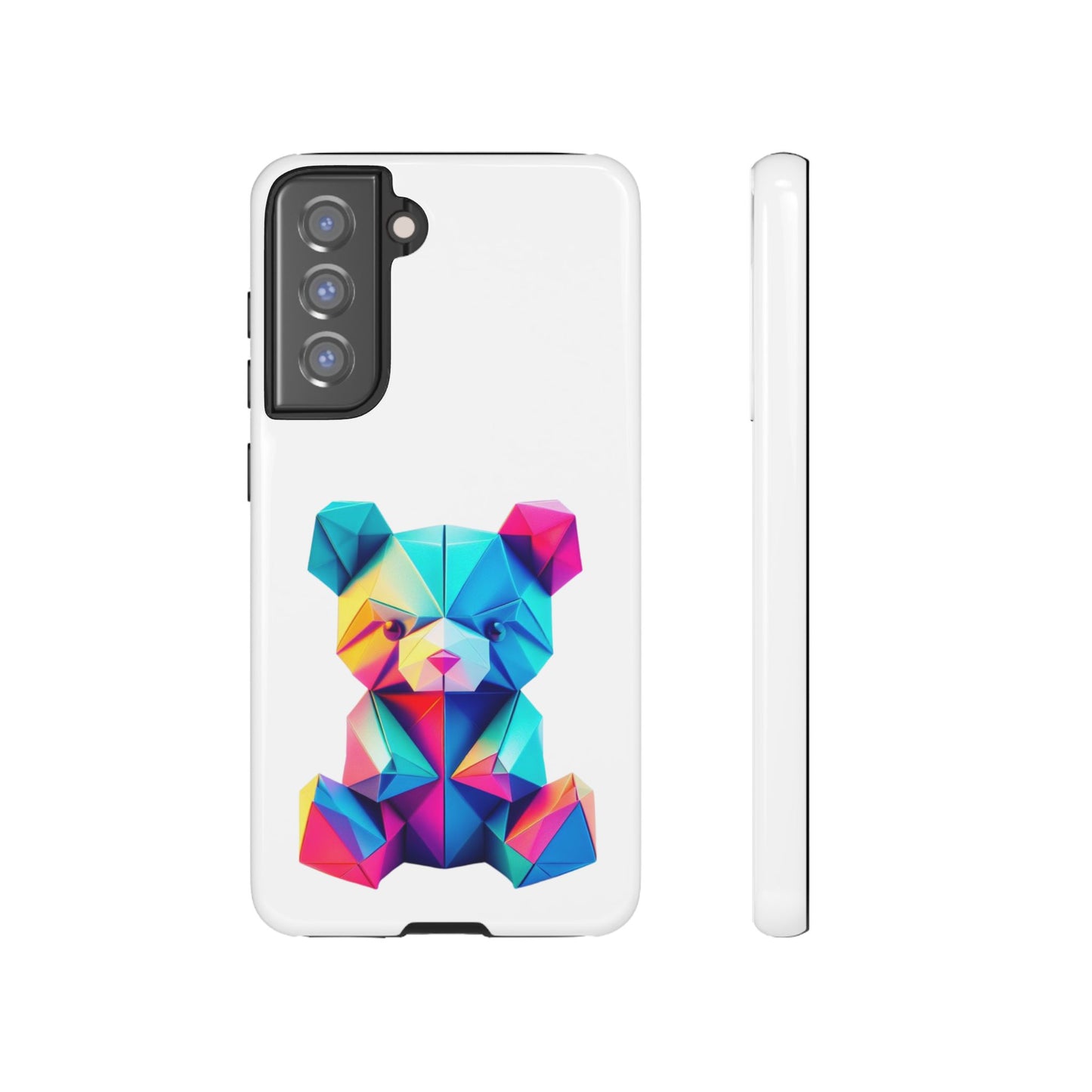 Origami Neon Teddy Tough Cases iPhone/Google/Samsung