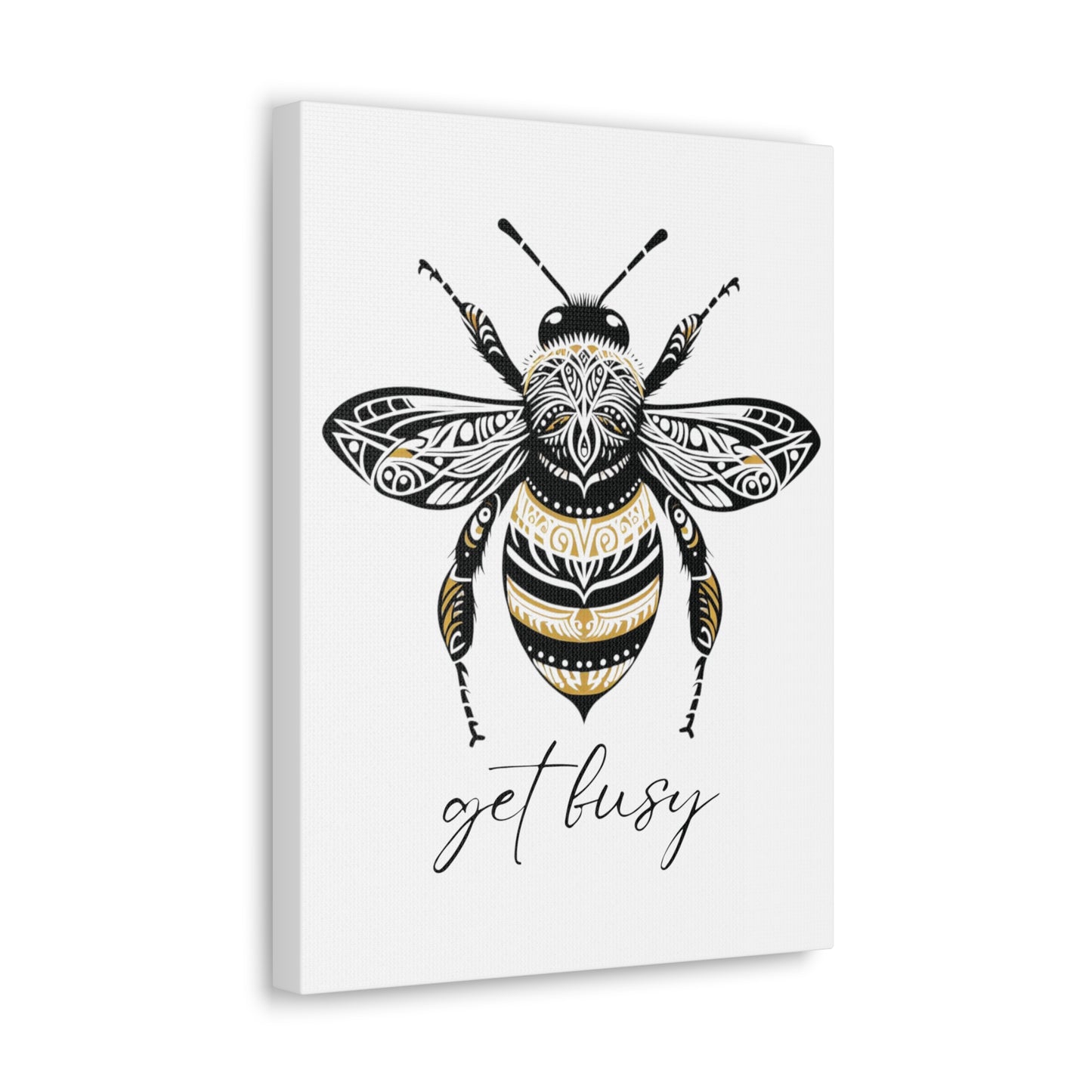 Get Busy Bee Classic Canvas - White