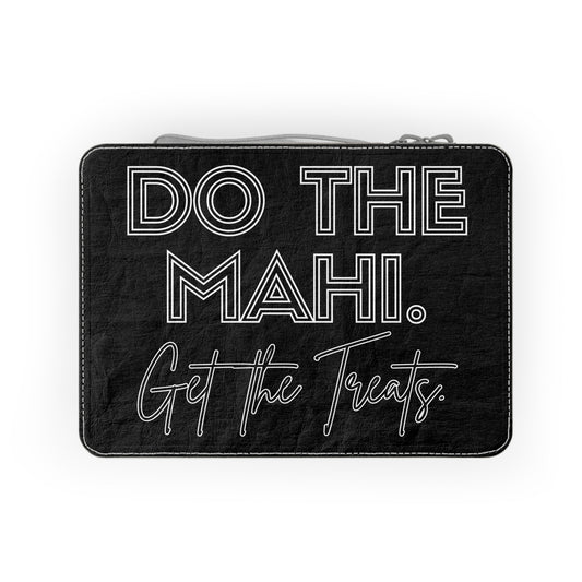 Do The Mahi. Get The Treats. Paper Lunch Bag - black