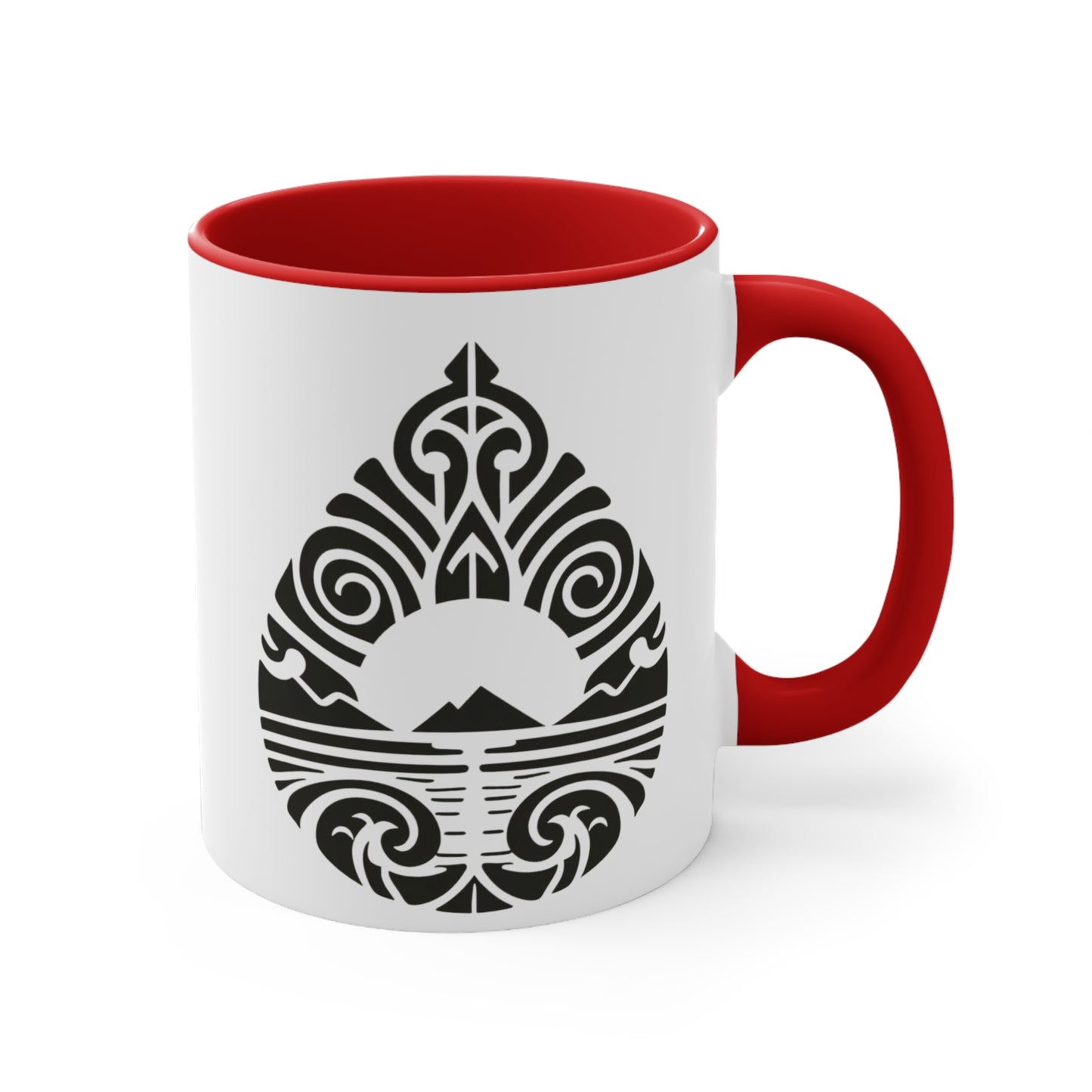 Teardrop Mountain Colorful Accent Mugs, 11oz (330 ml)